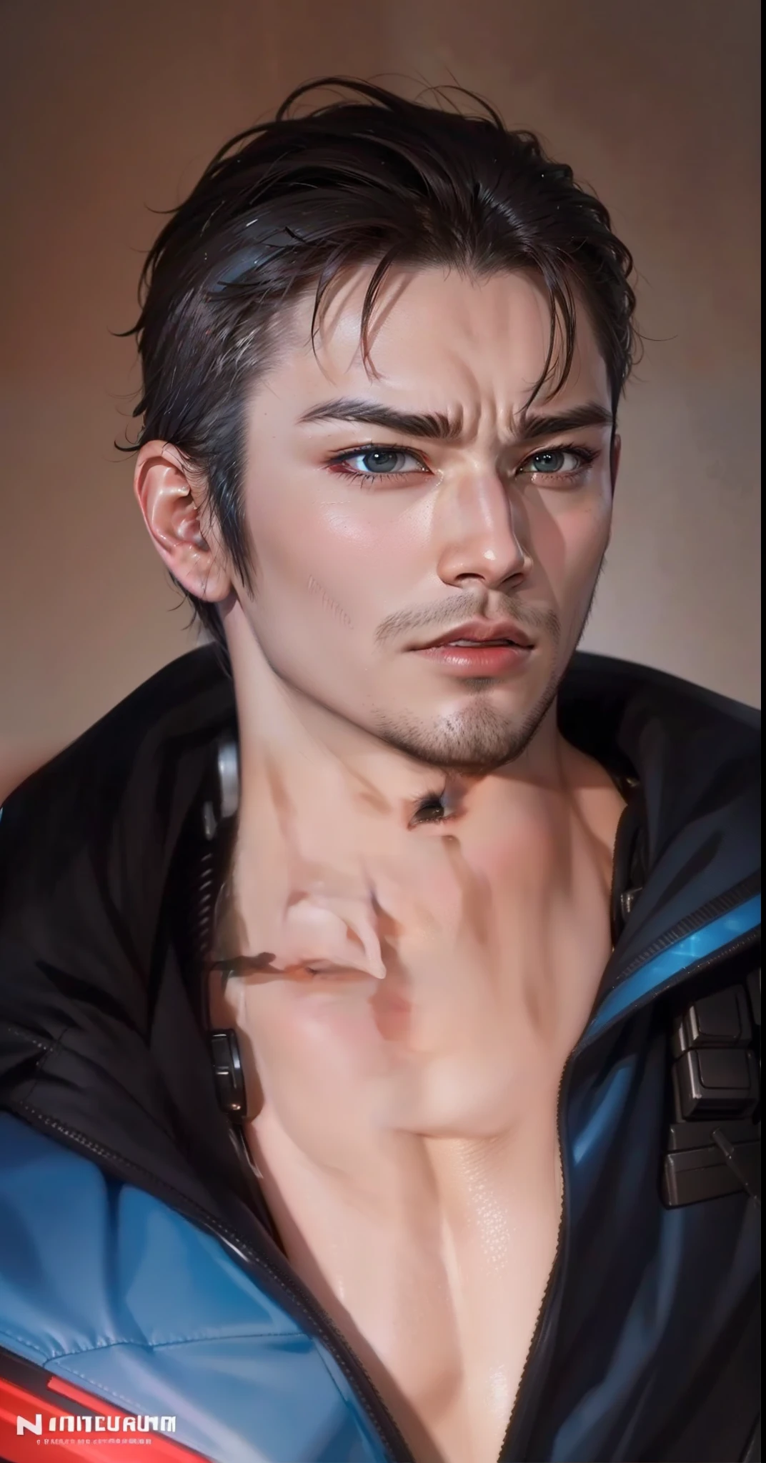 Change background cyberpunk handsome and realistic face,sharp hd quality,8k ,ultra realistic.