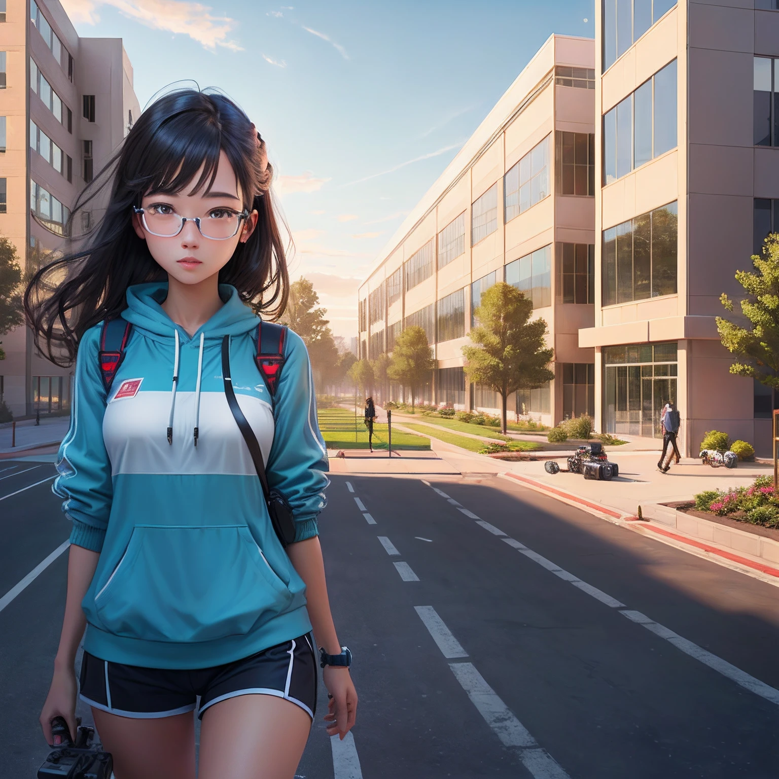 Drone AR modeling campus