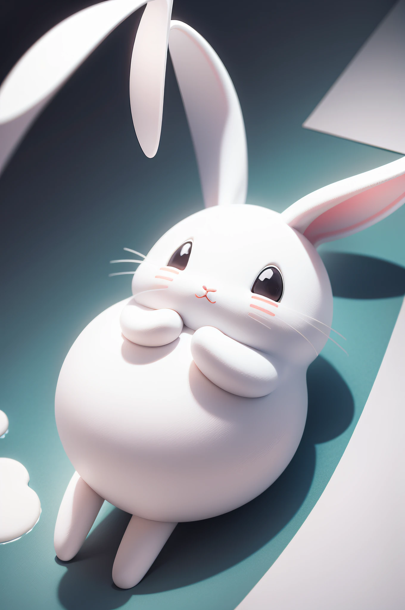 Illustration design,planar,White rabbit milk candy,Clean style