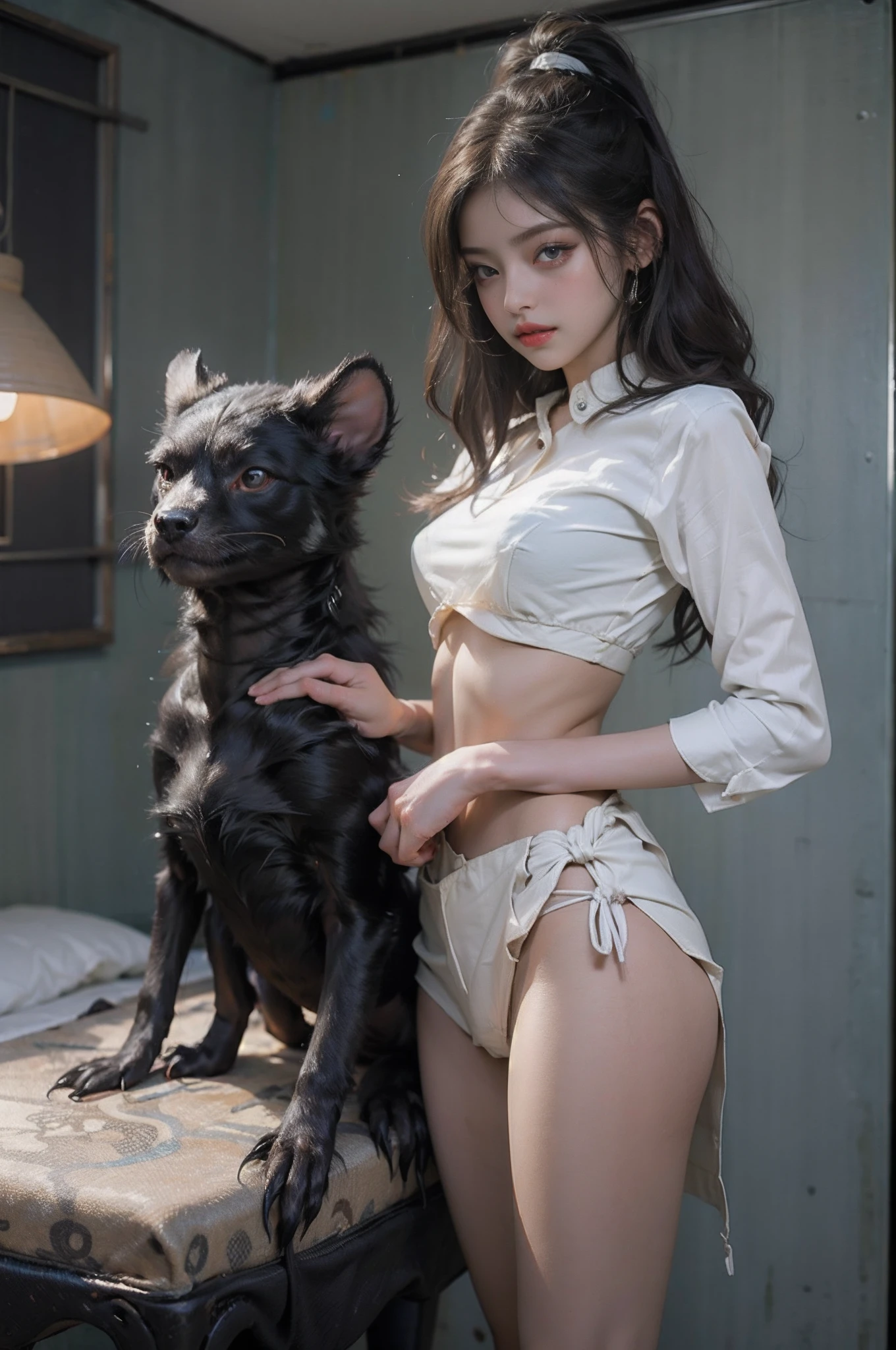 Linda e perfeita  garota deusa sexy com o uniforme do homem aranha e pouca roupa, hentai