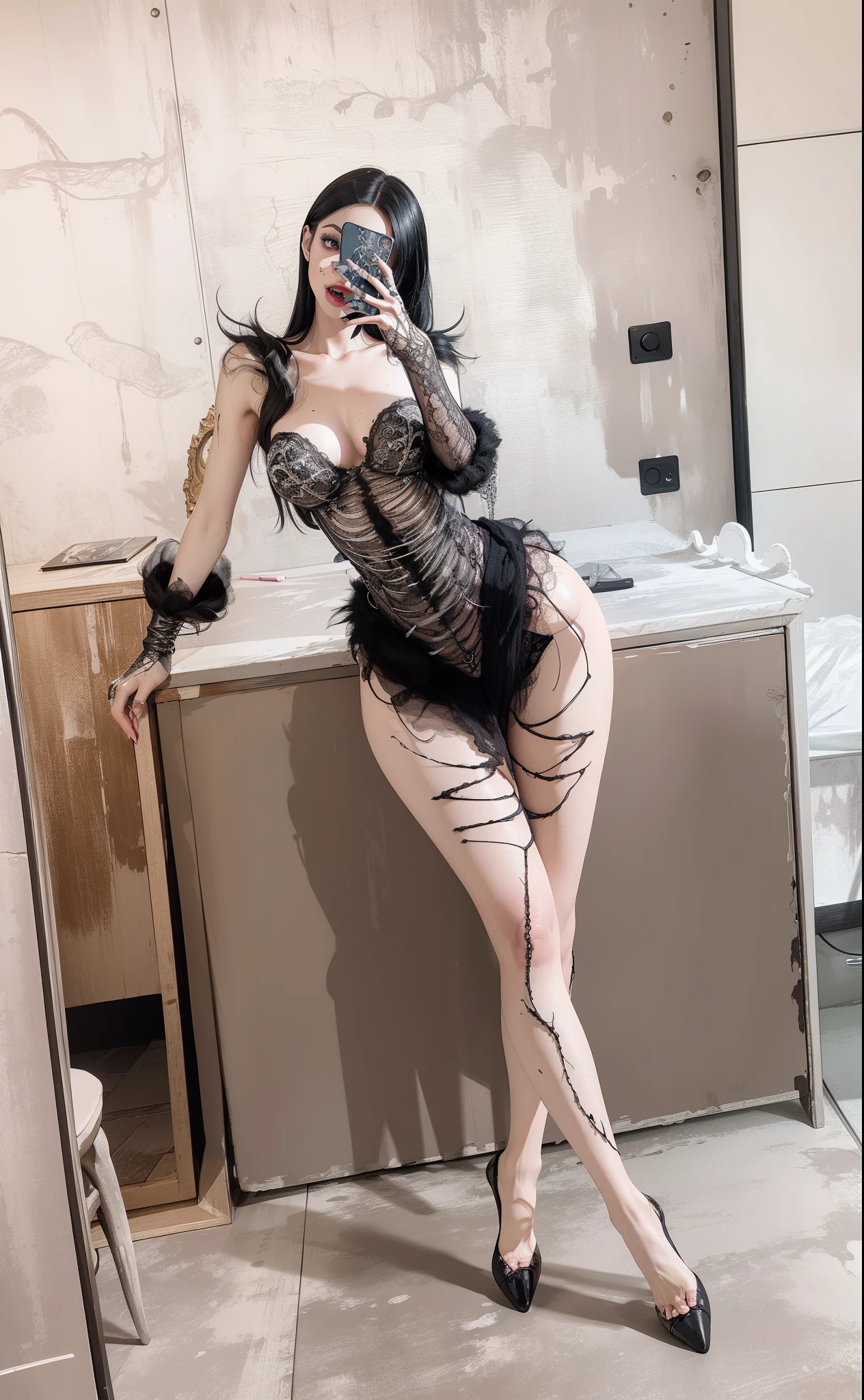 Fine matte paint,Skeleton Dark Angel,Haunted castle with large wings, Fill the drawing table with a knife,terroral,uncanny,horrid,secret terror,tentaculata,grape trees,The eye,uncanny valley effect teeth,all fours,Critters,Blood Moon,Sexy beauty,8K,Blu-ray quality,Stunning graphics
