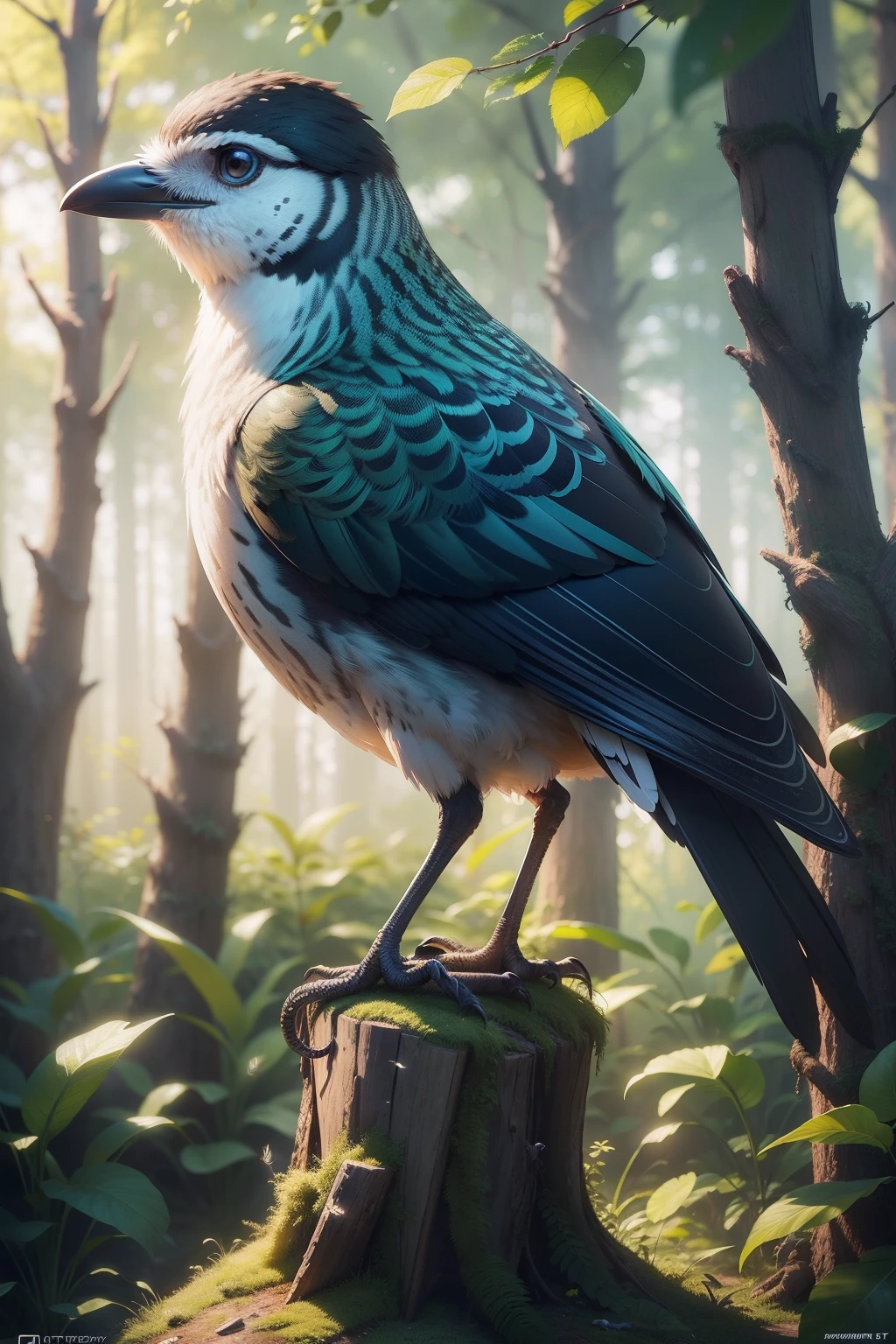 A bird，at a forest，fly，The background is early morning, birds f cgsociety, 4k highly detailed digital art, trending on artstation 4k, 8K high quality detailed art, 4 k highly detailed art, trending on artstationh:3, Artstation contest winner