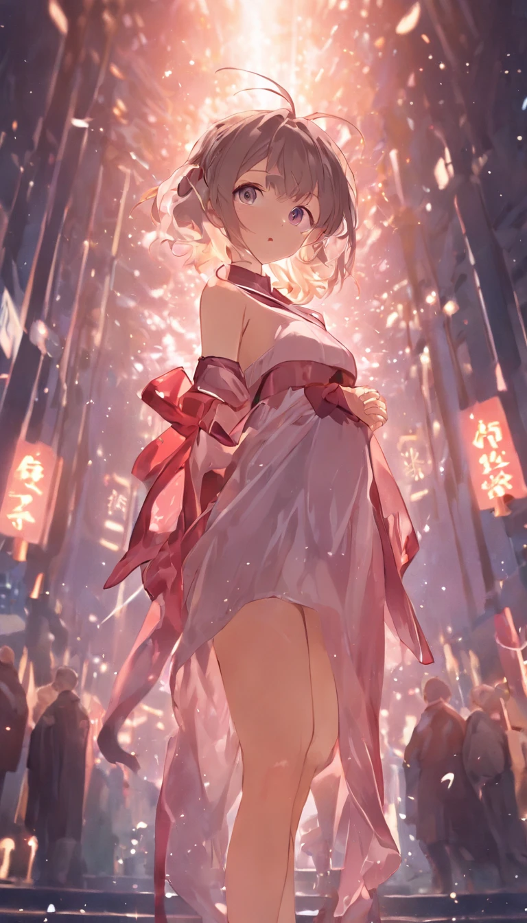 Best quality,symetry,Realistic,Real life,Photography,Masterpiece,Best quality,8K,hdr,(absurderes:1.2),Night,Kodak Portra 400,filmgrain,(Bokeh:1.2),Lens flare,(1girll:1.5),(view the viewer ),Large breasts,(zettai ryouiki:1.2),(full bodyesbian:1.3),(white dresses:1.3),Silk stockings,Tall stockings,Cheongsam,