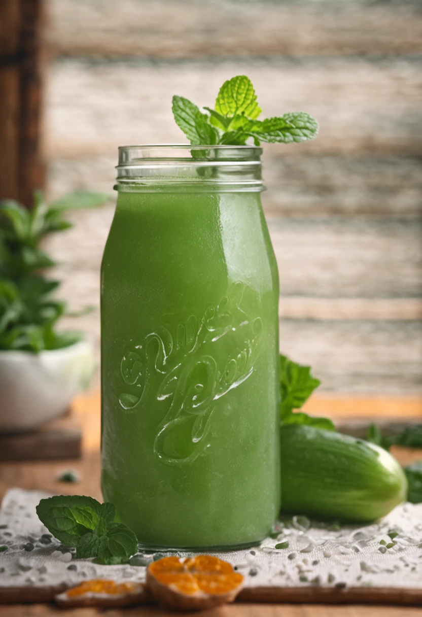 "Keep your legs light and fresh with this cucumber and mint juice