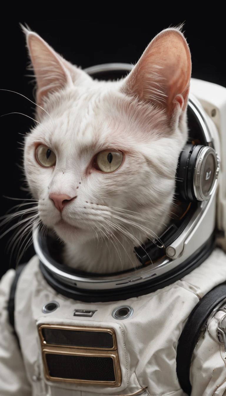 Cat, wearing a spacesuit, 8k, high detail, full body