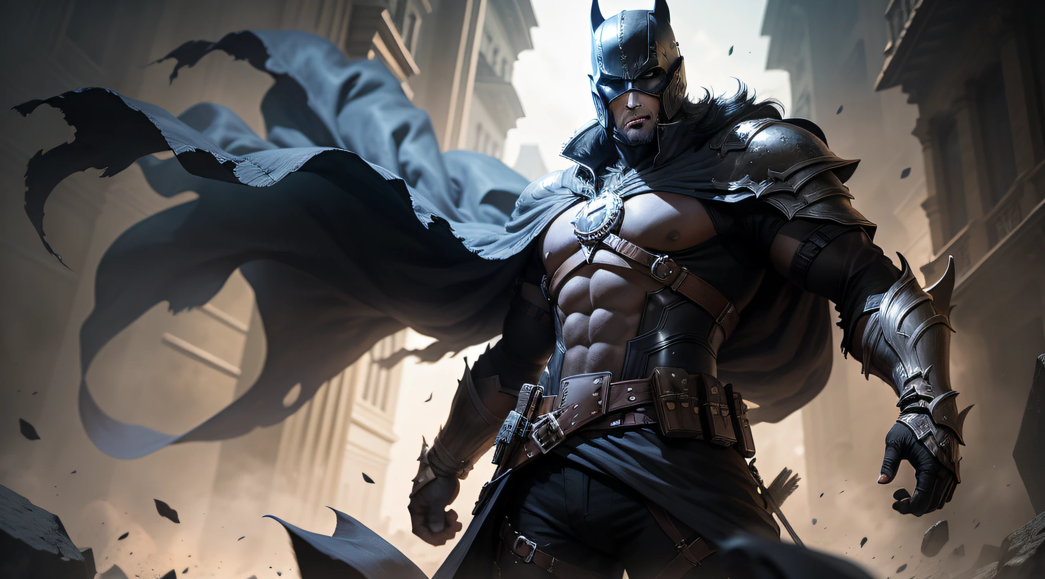 warrior dark knight man solo fighter hero toxic concept art fantasy
