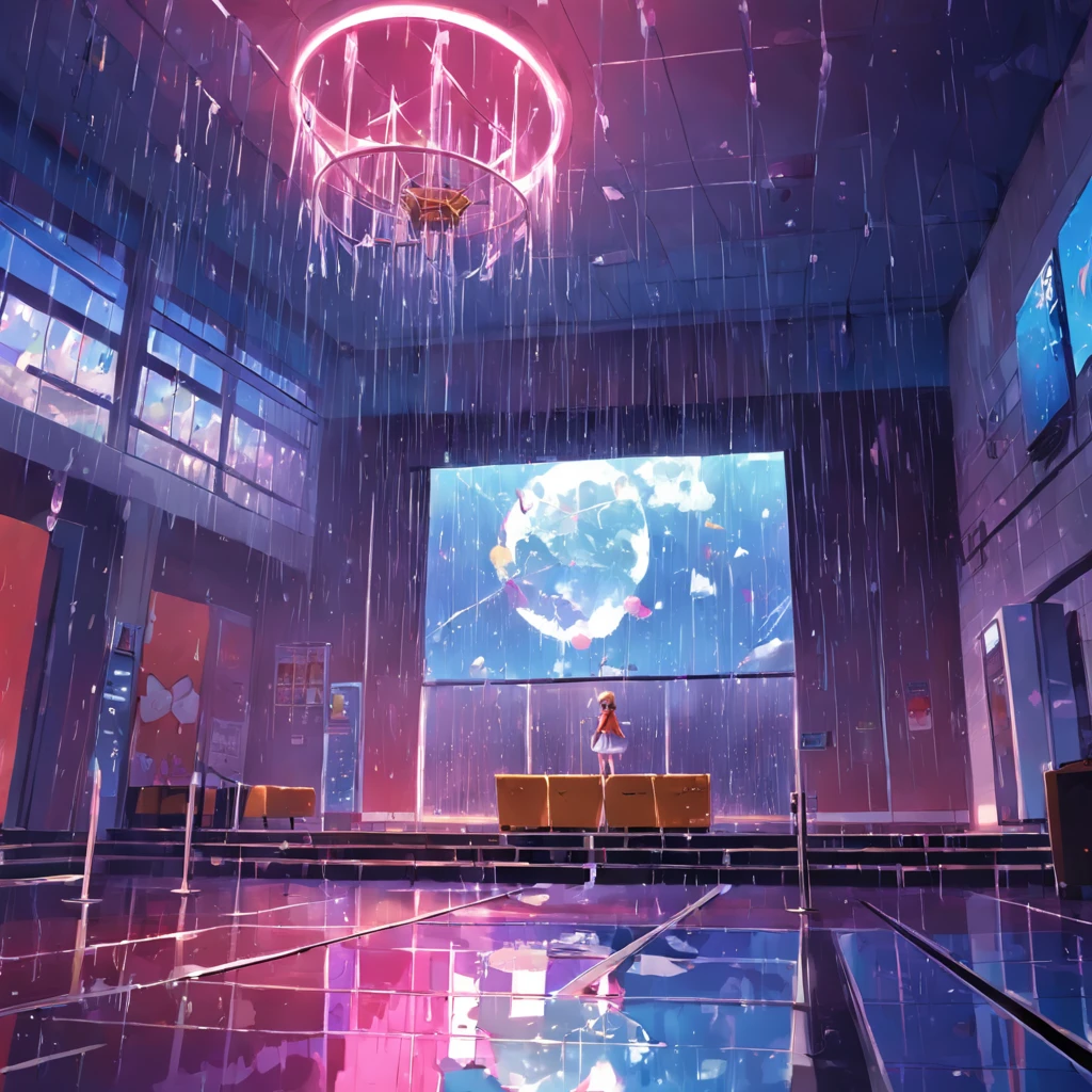 Sweet rain,Ultra-wide viewing angle,gym room,cheerfulness,ultraclear