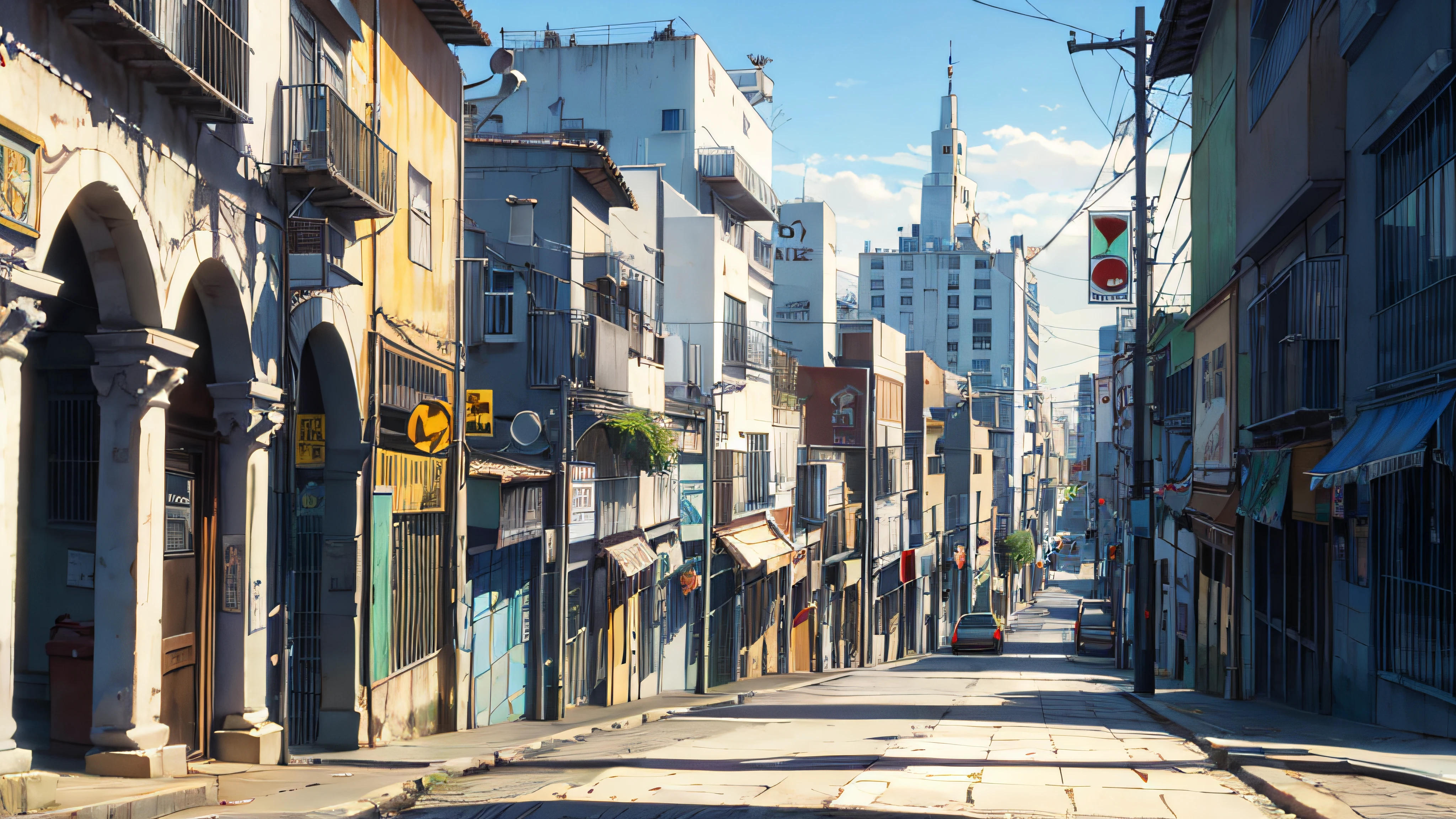 Lugar desolado fora de uma cidade