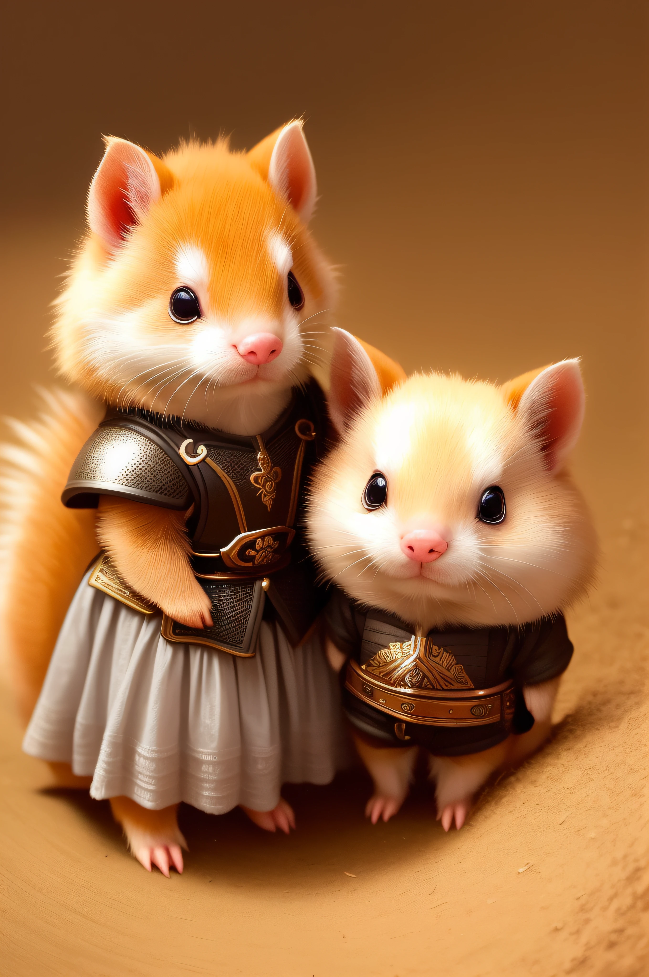 There is a cartoon animal warrior with a sword and armor, ferret warrior, anthropomorphic warrior piglet, coelho guerreiro, Guerreiro Gato, CGSsociety, altamente detalhado, design de personagem guerreiro, personagem dnd guerreiro, Wojtek FUS, Trend CGSeteration, 3 d render arte do caractere 8 k, arte digital detalhada bonito, Personagem altamente detalhado, Destaque no PolyCount