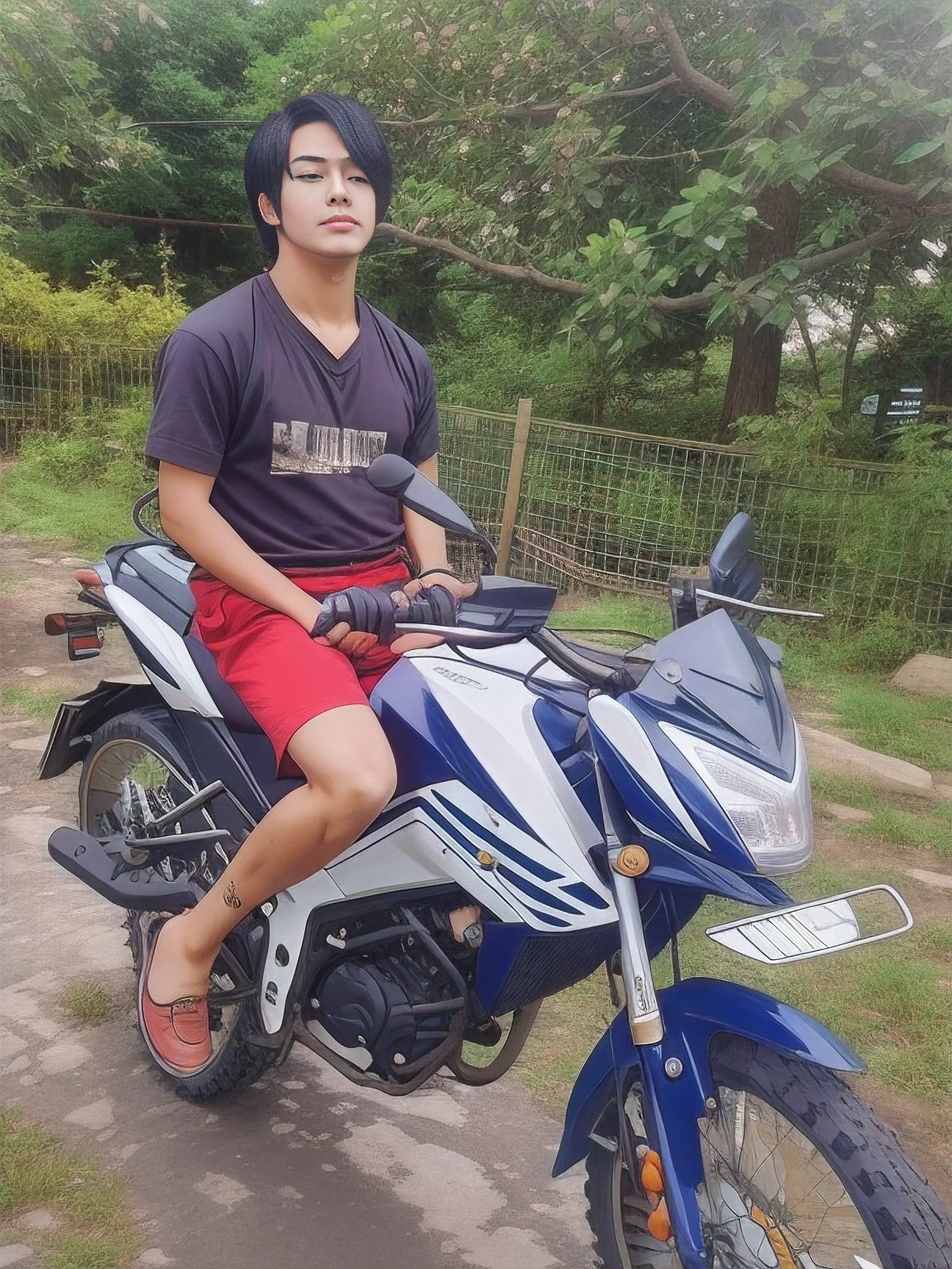 "Transform this real photograph into an anime-style image while retaining key facial features and ensuring vibrant, anime-like colors and details. Emphasize the subject's eyes and hair for an authentic anime appearance