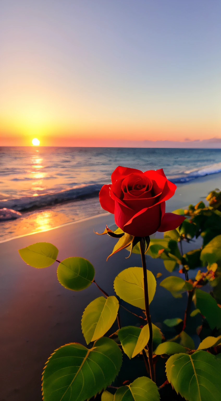 A rose sits on the beach at sunset, gorgeous romantic sunset, beautiful iphone wallpaper, very beautiful photograph of, Beautiful wallpaper, Beautiful nature, Red rose, at a beautiful sunset, Really beautiful nature, wallpaper - 1 0 2 4, Beautiful sunset, hd phone wallpaper, wallpaper hd, red sun over paradise, beautiful hd, nice sunset, Morning sunrise