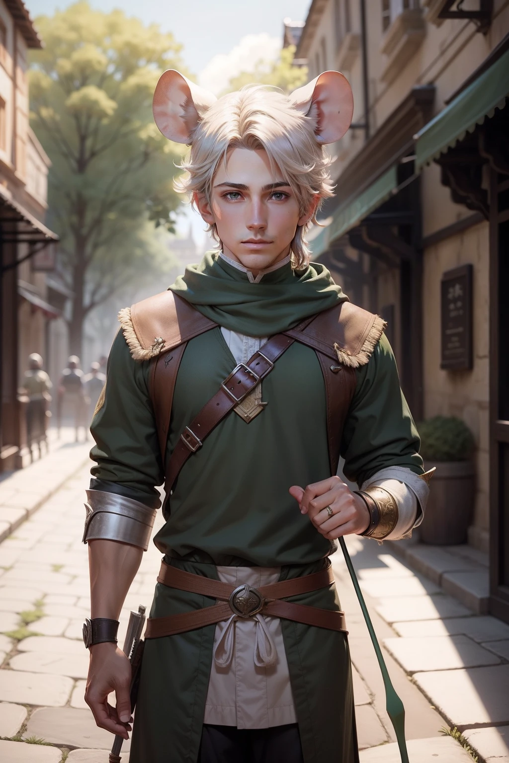 Mouse element archer beautiful boy character