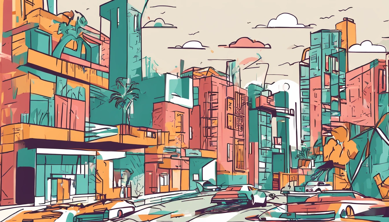 Generate a series of visually striking images that represent the concept of 'passive income'. Images should convey the idea of stable earnings and cash flow without active effort. Includes elements such as piles of money growing with ascending charts, People relaxing on a beach while their bank accounts fill up, Striking buildings that symbolize solid investments, tudo cercado por uma aura de conforto e sucesso. Use um quente, Calm color palette to create a sense of financial security. Images should be sharp, realistic and capture the viewer's attention. Consider including elements of artificial intelligence to highlight the modernity of revenue-generating strategies. Surprise me with your creativity and unique style in each image!