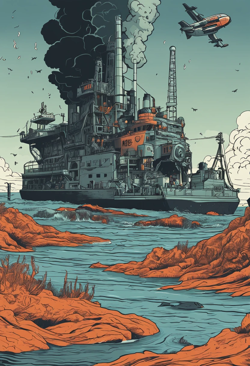 Nuclear radiation Nuclear wastewater Anti-poison Detoxification Zombie ruins Nuclear sewage Discharged into the sea Marine pollution Marine animal mutation
