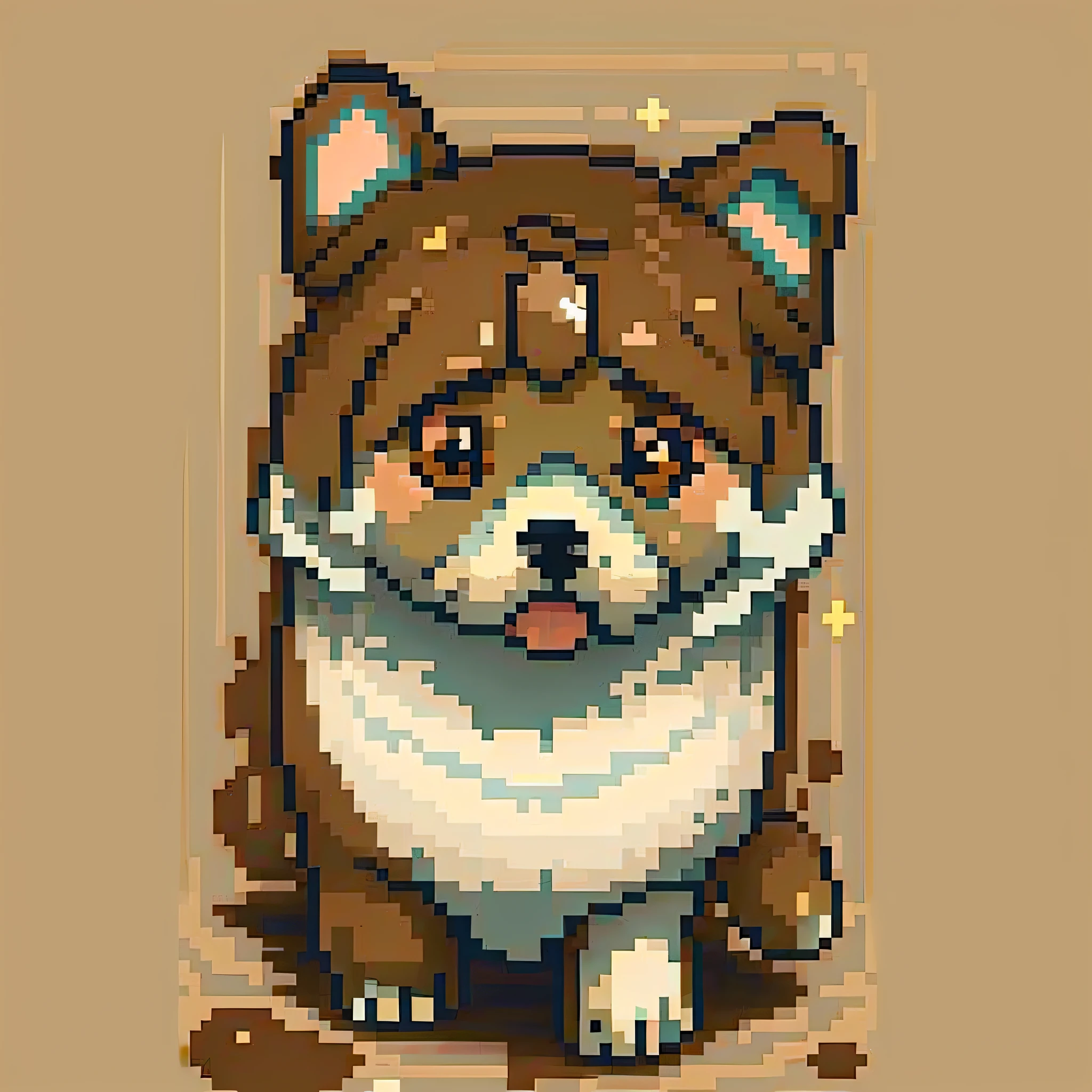 1cute dog, cleanbackground, colorful