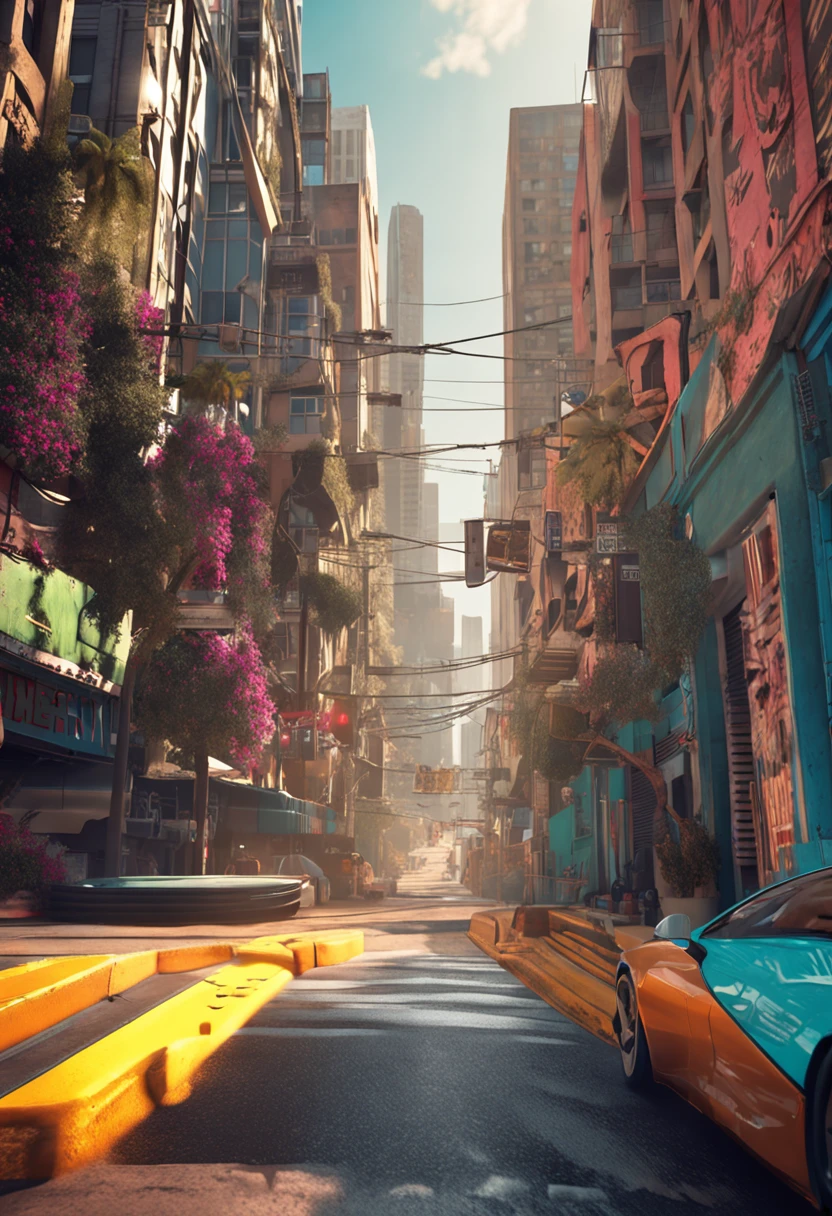 (Best quality), (Masterpiece), (Photorealistic), (Realistic), Very detailed, Unity 8k wallpaper, Very detailed CG, Ray traching, Sharp shadows, Great detail, Depth of field, Super detailed background, Los Angeles Hollywood, USA