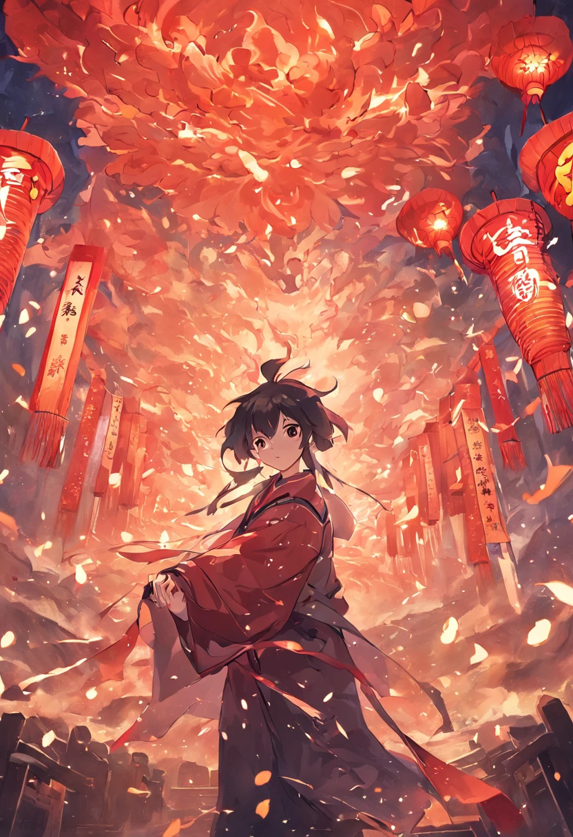 drak,Spring Festival elements,Pictures,Chinese composition,trading card,HD texture,Chinese colors,