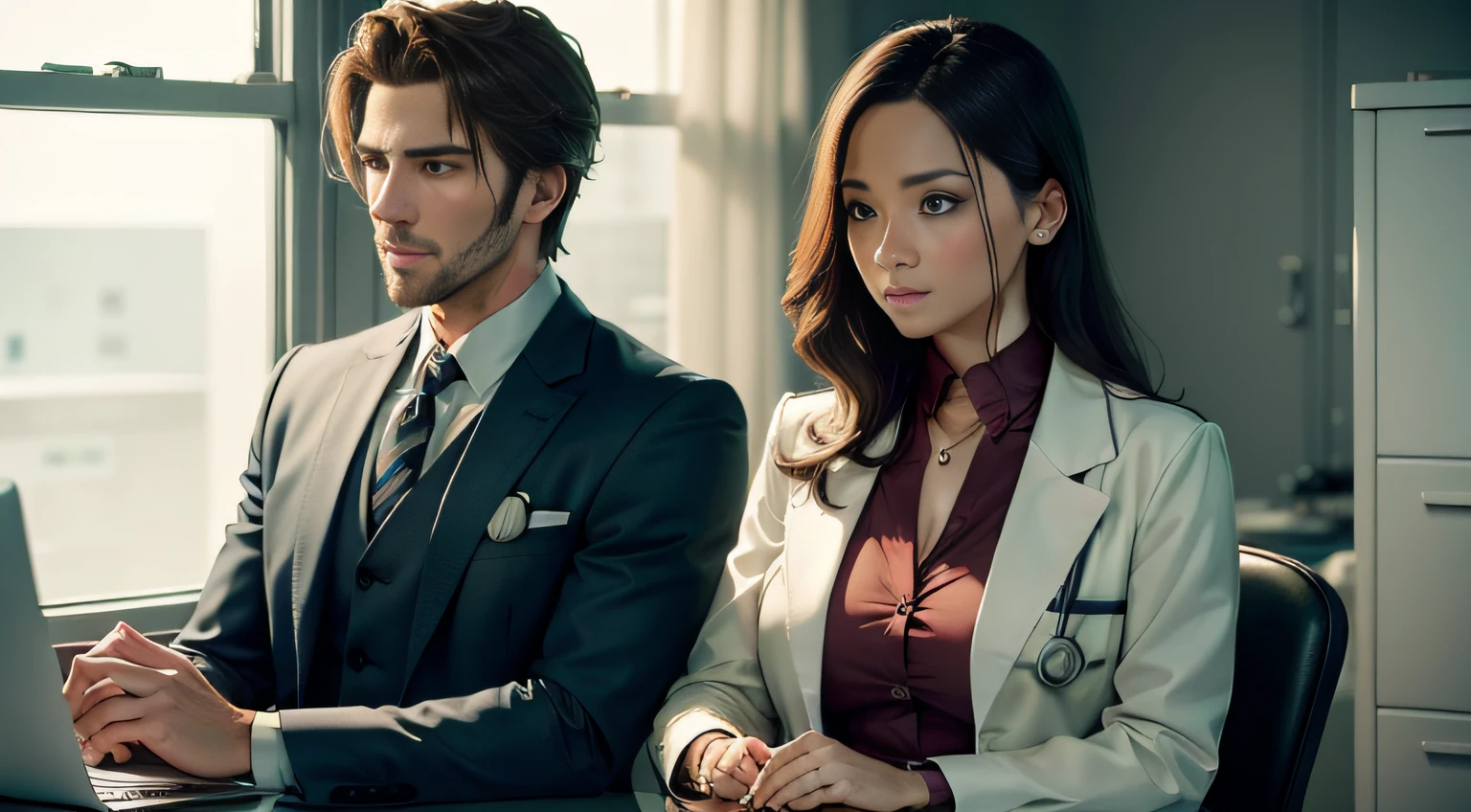 A couple,Female medical examiner,Handsome actor,Gorgeously dressed