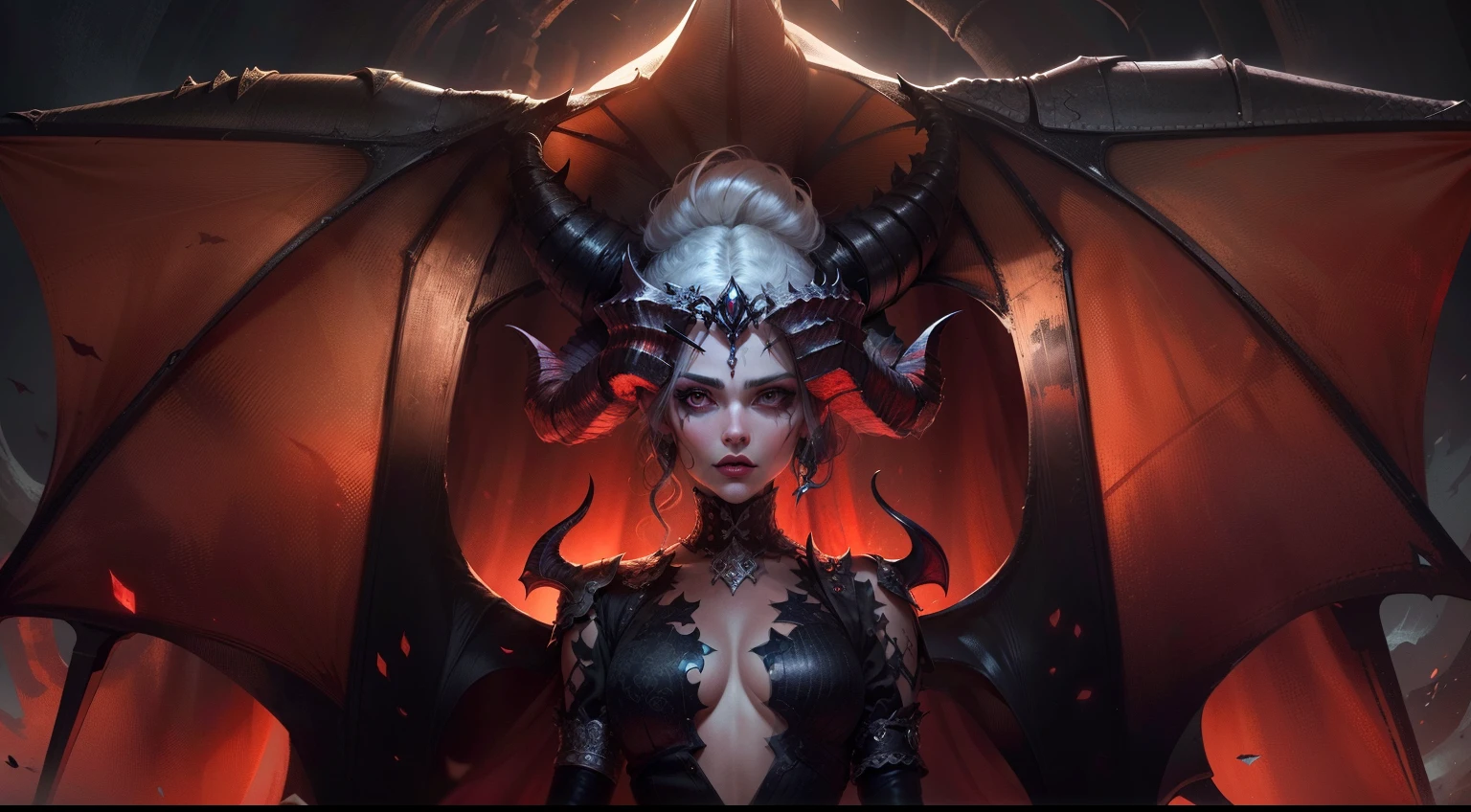 a close up of a demonic looking woman with a red background, diablo 4 lilith, diablo 4 queen, diablo digital concept art, queen of hell, diablo concept art, succubus, demoness, diablo 4, beautiful elegant demon queen, white horns queen demon, succubus | medieval, demon woman, beautiful succubus, portrait of a female demon ,8ka close up of a demonic looking woman with a red background, diablo 4 lilith, diablo 4 queen, diablo digital concept art, queen of hell, diablo concept art, succubus, demoness, diablo 4, beautiful elegant demon queen, white horns queen demon, succubus | medieval, demon woman, beautiful succubus, portrait of a female demon ,8k2.048 x 1.152 pixels.