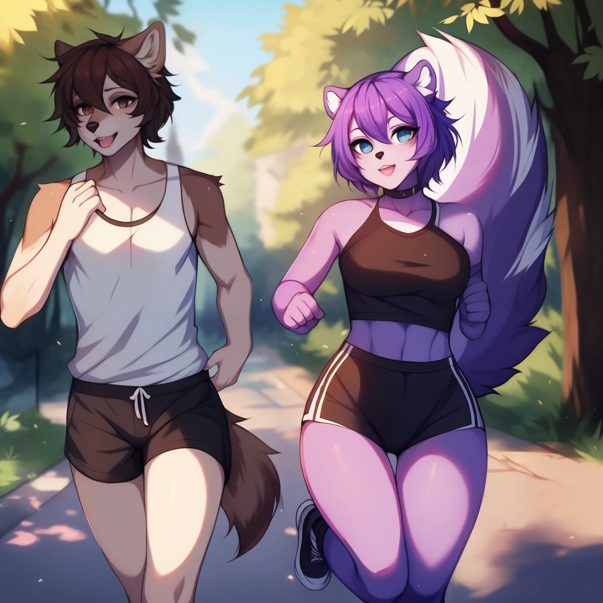 Remove hair, remove tail and fur, blend in with background