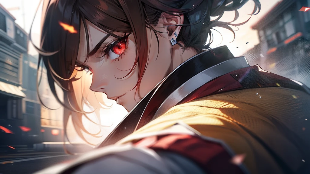 Sharp eyes,Crimson flash