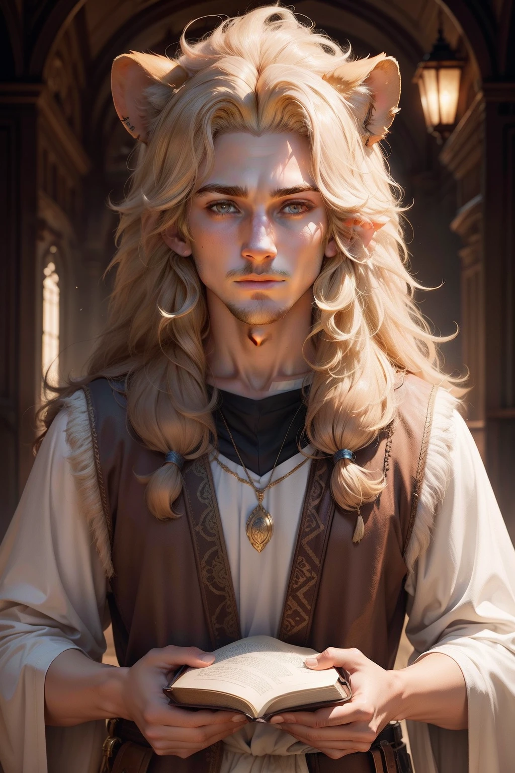 Mouse ears，Lion's mane，Beautiful boy characters