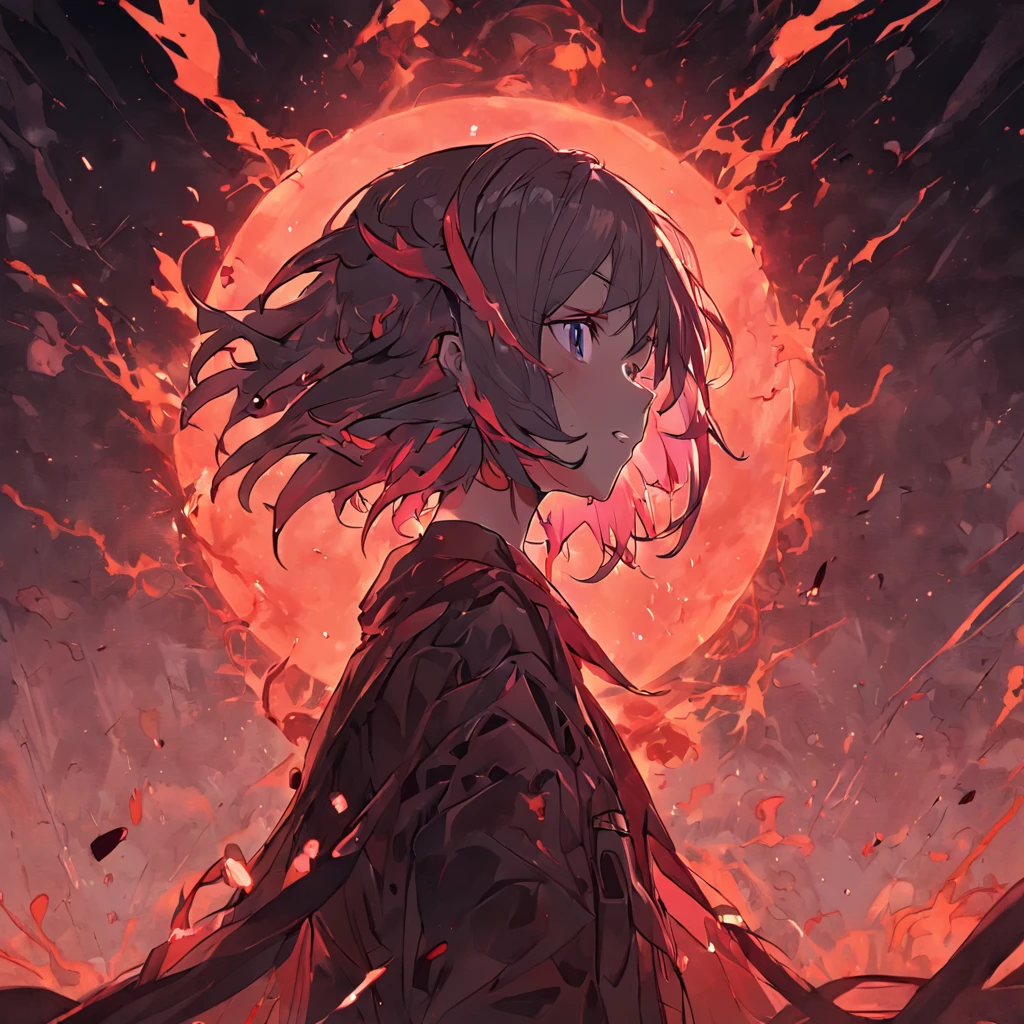 Disaster is coming,Blood Moon Remnant Yang,sci-fy,Ghastly,Cinematic texture,black in color