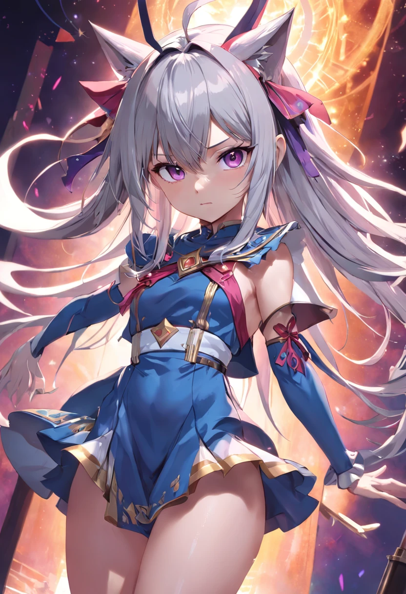 Tabletop.Highest quality).(Dynamic Angle)、(Incredibly detailed CG paintings),(Perfect Image)、Comic Strip、figure.One Girl.綺麗なwoman、woman、Detailed face、Perfect Face、Delicate face、Textured skin、Tamamo Cross \(umamusume\)、(Horse-eared girl)Horse-eared girl、((beautiful青赤目))、((繊細でbeautiful目))、((The eyes are detailed))、((Reflective Eyes))、((Complex表情))、((A shy and embarrassed smile))、(Staring at the audience:1.3)、(My face got a little red:0.8)、8k wallpaper、Cowboy Shot、reflected light、Highest detail、Complex、Delicate background、Textured skin、Detailed skin、(Ultra-high resolution)、(beautiful,Huge_chest:1.3)、(Sexual suggestion)、((Flashing magenta light))、((Pale lightning flashes from his body.))、((Running pose))、((Five perfect fingers)), ((Perfect Anatomy)), ((Beautiful Bone)), ((Anatomically correct)), ((Perfect limbs))、((Yellow Noise))、