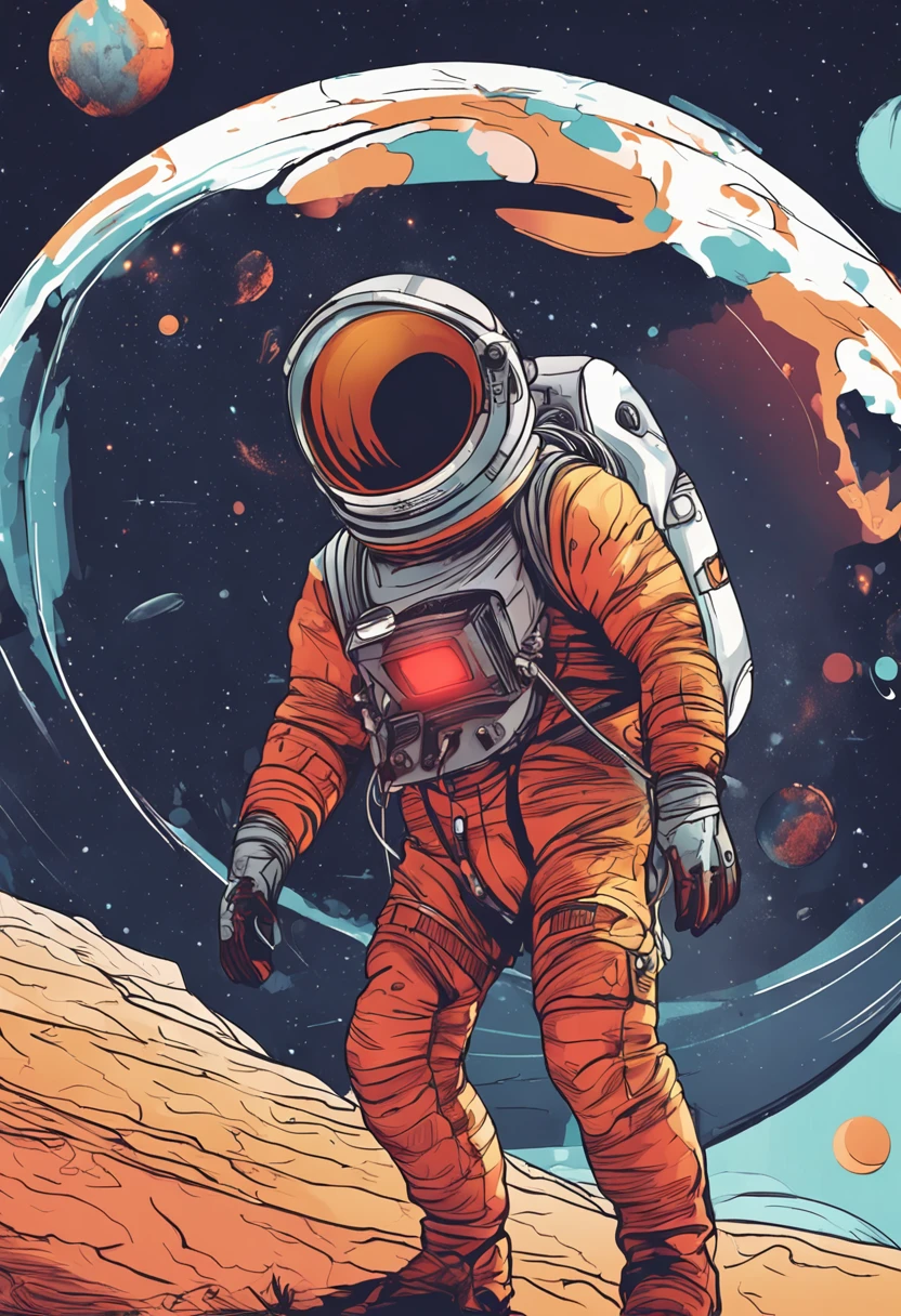 Astronaut in outer space with planets and stars in the background, astronaut in space, space graphics art in background, Space travelling, space backdrop, astronaut floating in space, In space, spacewalk, space walk scene, cosmic space, cosmic space, Space travelling, Flying in space, Floating in outer space, floating in deep space, astronaut in space, Space art