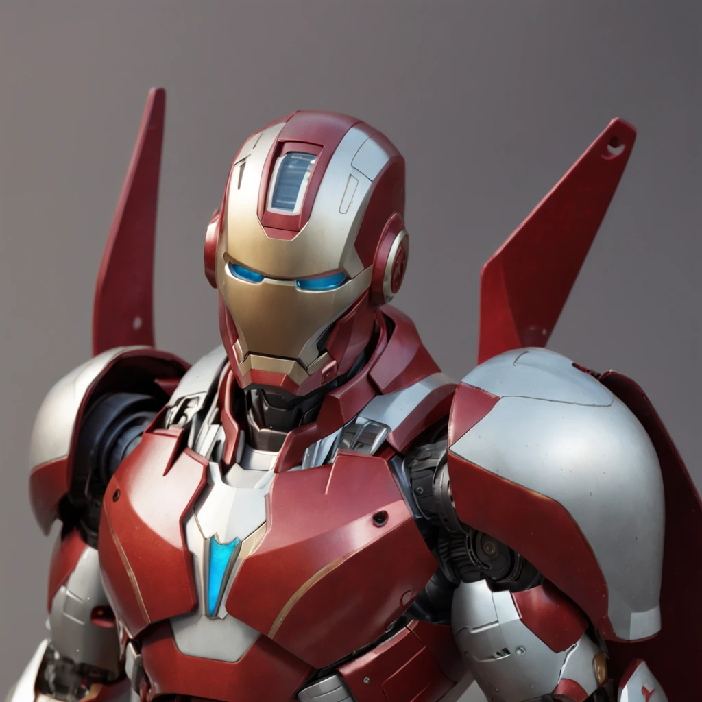 ironman style gundam mobile suite armor in the style of mario feng and ernie barnes, musculine, fantasy, intricate, elegant, highly detailed, digital painting, artstation, concept art, smooth, sharp focus, illustration, art by artgerm and greg rutkowski and alphonse mucha