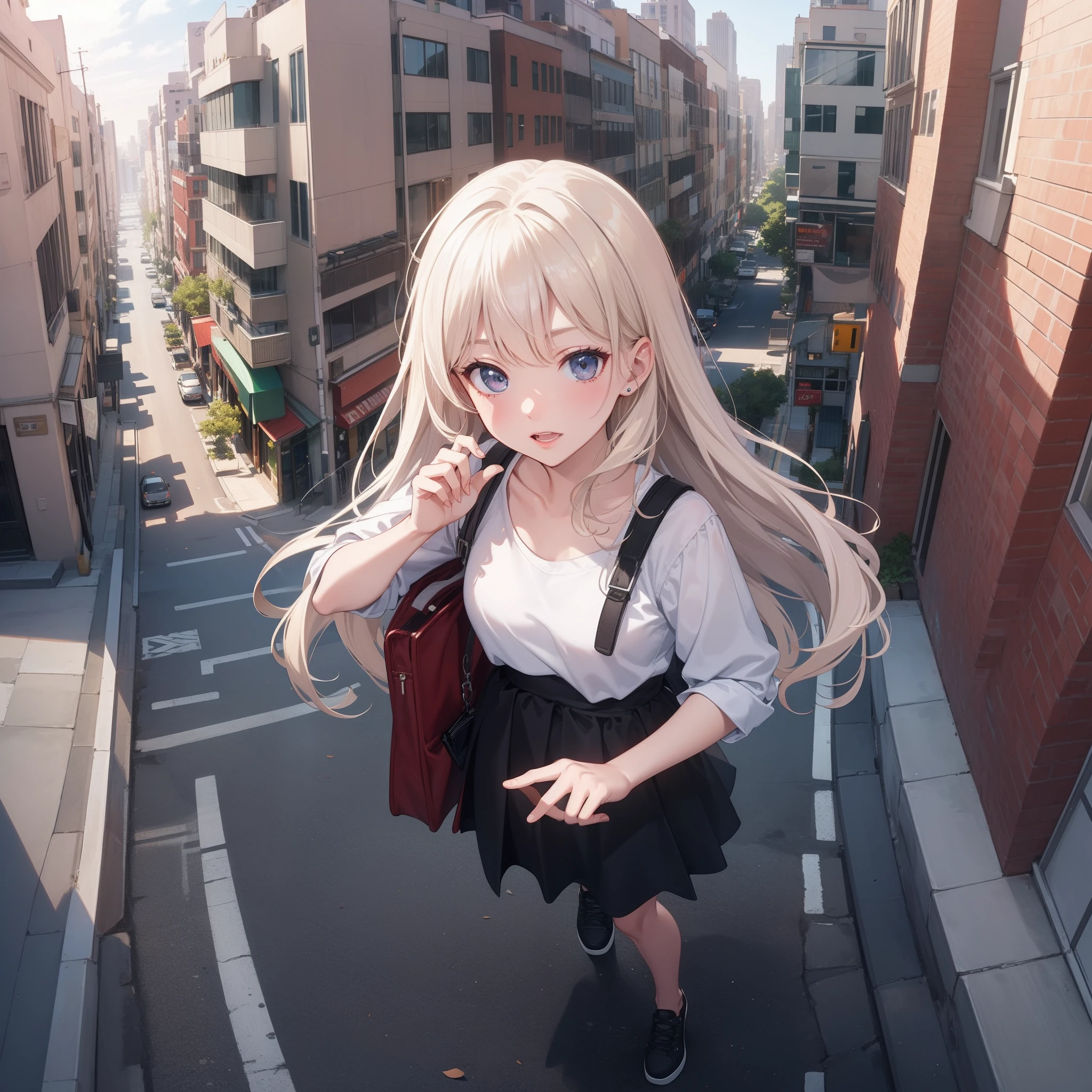 Chibi:1.1,(skateboard),skateboard,BREAK (city street:1.6),BREAK full body shot:1.3,from above:1.3,low shot:1.6,BREAK (extremely detailed CG unity 8k portrait:1.3),(highly detailed fingers:1.3),(Masterpiece: 1.3),(ultra detailed face),(Exquisite Detail: 1.2),highly detail Eye,(Highest Quality:1.4), (Super-Resolution: 1.2),(super fine illustration:1.3), Eyelashes, Best Quality,super detailed skin,