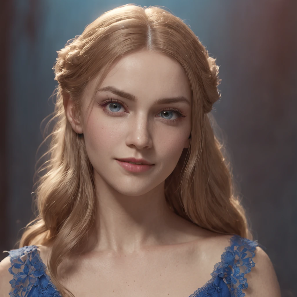 (professional 3d render:1.3) af (Realistic:1.3) most beautiful artwork photo in the world，long golden wavy hair, teen age, girl, beaturiful blue eyes,  smile and beautiful Fantastic location, gentlemen, gothic, full body 8k unity render, action  shot, real skin, very dark lighting, Highly detailed and complex, heavyshading, Detailed, Detailed face, (noble, photograph realistic, Realistic, Dramatic, Dark, Sharp focus, 8K),  Cornflower Blue dress, (Intricate:1.4), decadent, Dramatic, (Highly detailed:1.4), Digital painting, rendering by octane, art  stations, concept-art, smooth, Sharp focus, Art germ, (loish:0.23), alphonse mucha gracias, (Global illumination, Studio light, volumettic light), particles floating, lotr, fantasy, elf, vampire, ((Dark and ancient city background:1.3, wild rose)),CGSesociety,art  stations