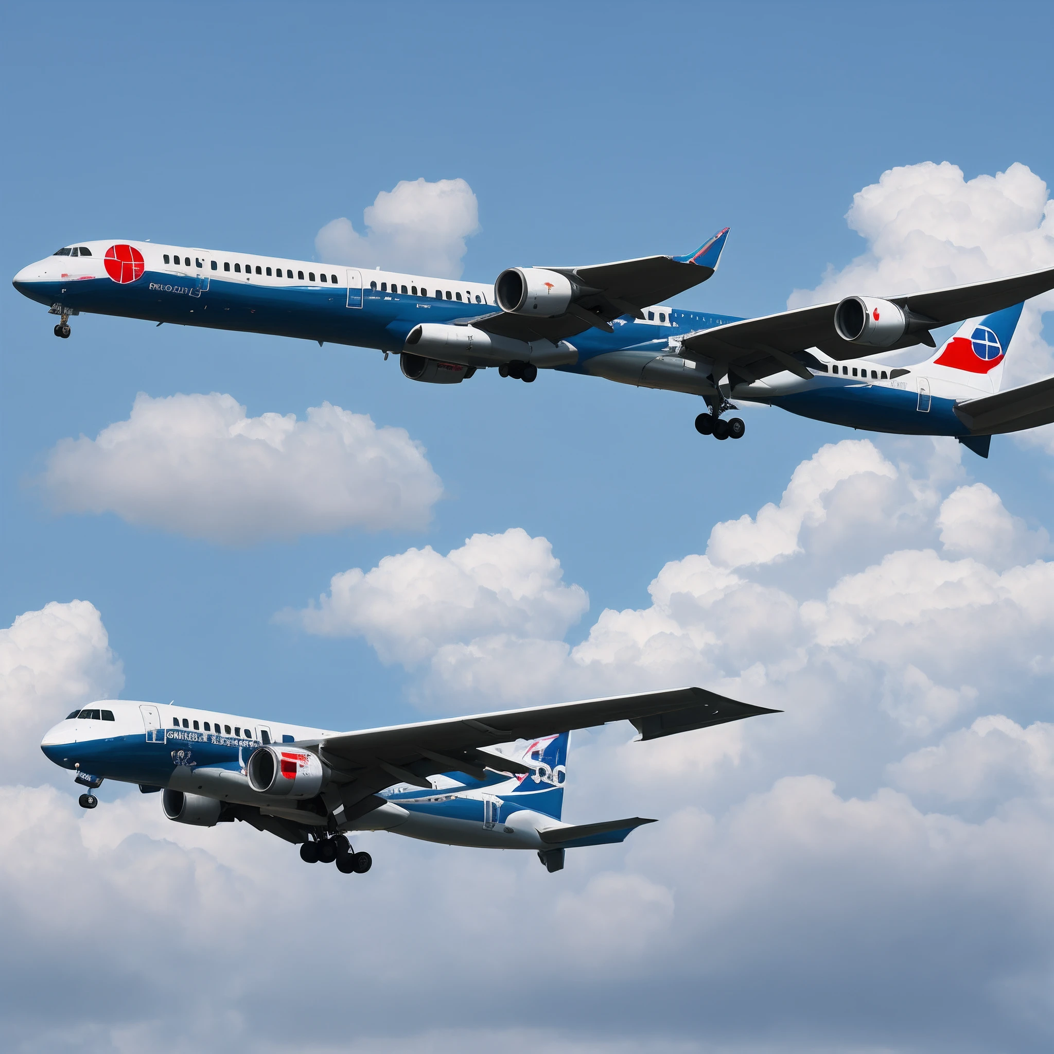 Fuzzy look is the middle split,Look closely at the big plane