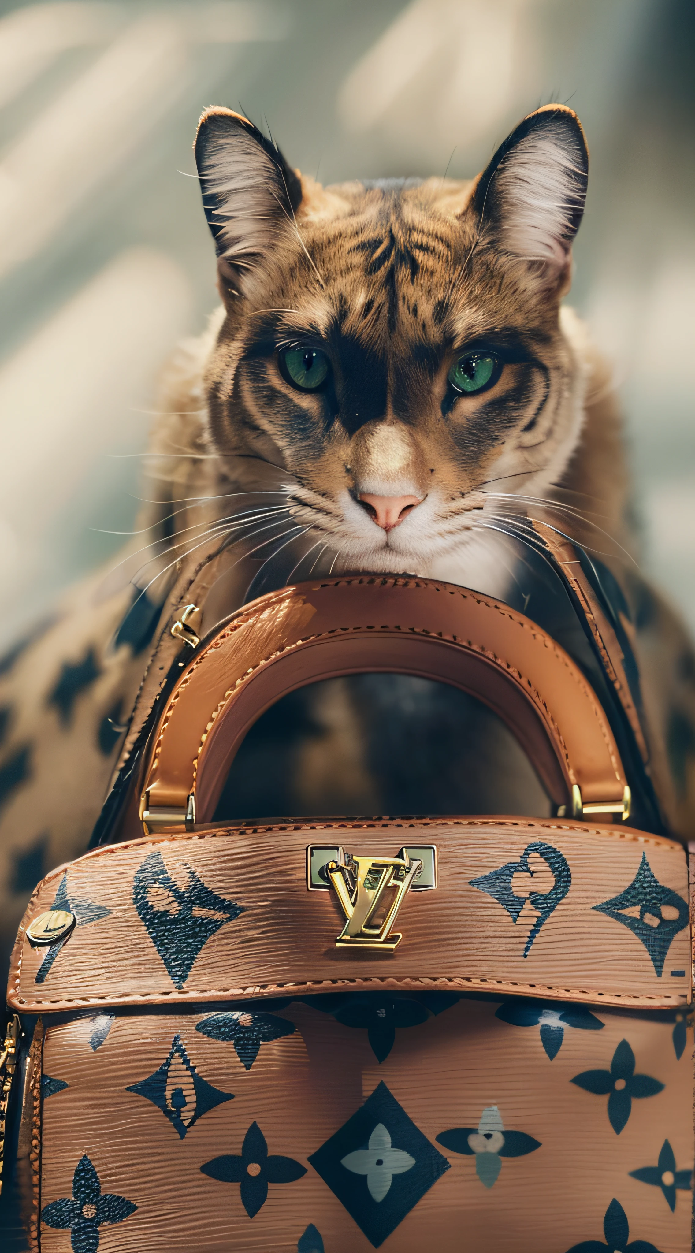((no human)), any animal, are wearing Louis Vuitton brand clothes, Zara, H&M, Hermes, Gucci, Chanel, Burberry, Prada, Coach, Armani, perfect body, side looking eyes, (masterpiece of photo manipulation), (stunning shots), (details eyes),