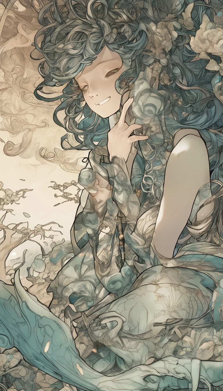 best qualtiy，Masterpiece，フォトリアリスティック，the detail，super detailing，rendering by octane，lightand shade contrast，A jade carving boy，Solo,closeup cleavage，The whole body occupies half of the picture，((((Meditating))))，Hand pinching the law，(A body made of white jade：2)，(((Crystal clear body)))，((((Transparent material representation))))，Extremely perfect material properties，Material reflection，Perfect facial features，Elaborately carved face，Behind it is a huge phantom