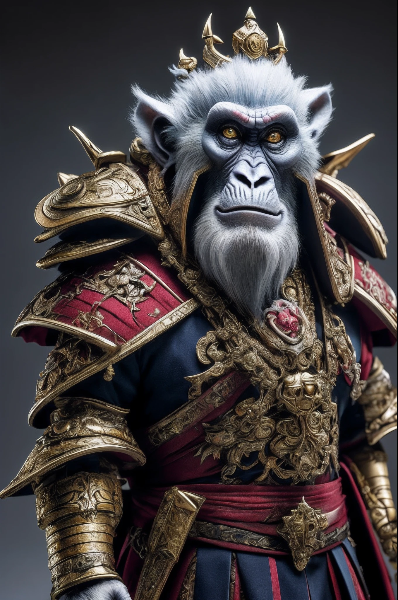 high high quality,tmasterpiece,Old rulers,
Monkey king,1人,malefocus,Evil Yokai,Fantasy creatures|ogre,