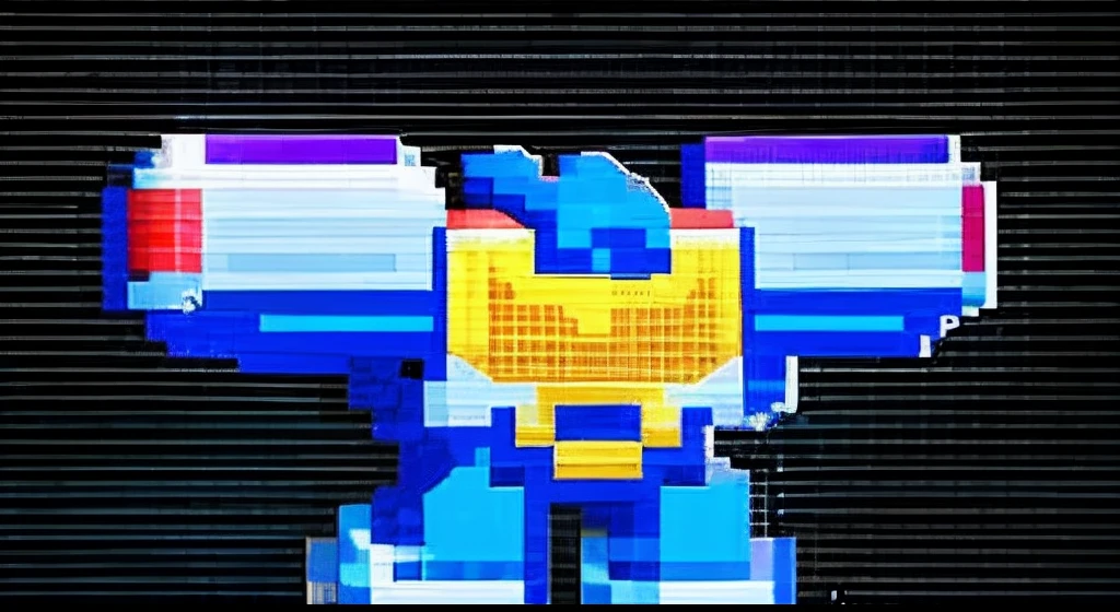 pixel game,character design,Transformers robots, Pixel art #pixelart,super-fine
