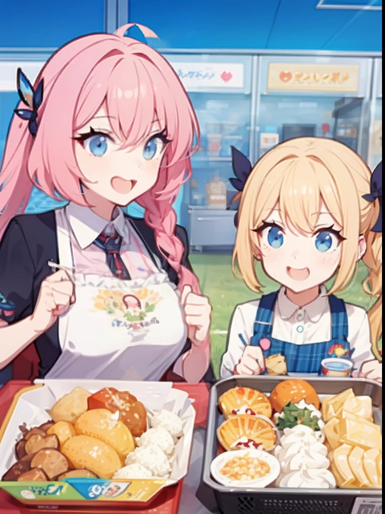 "anime group showcasing a mouthwatering food logo"