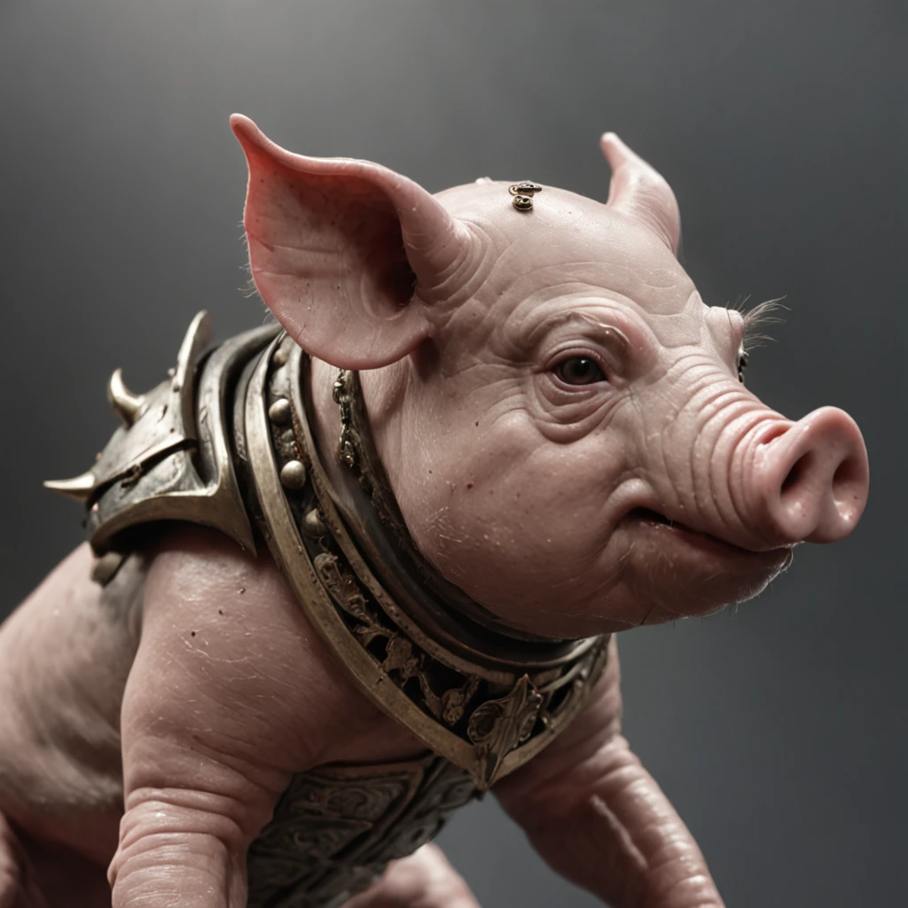 Pig Demon King,Tattered armor, Their veins are gray and rotten, At the call of Cthulhu.