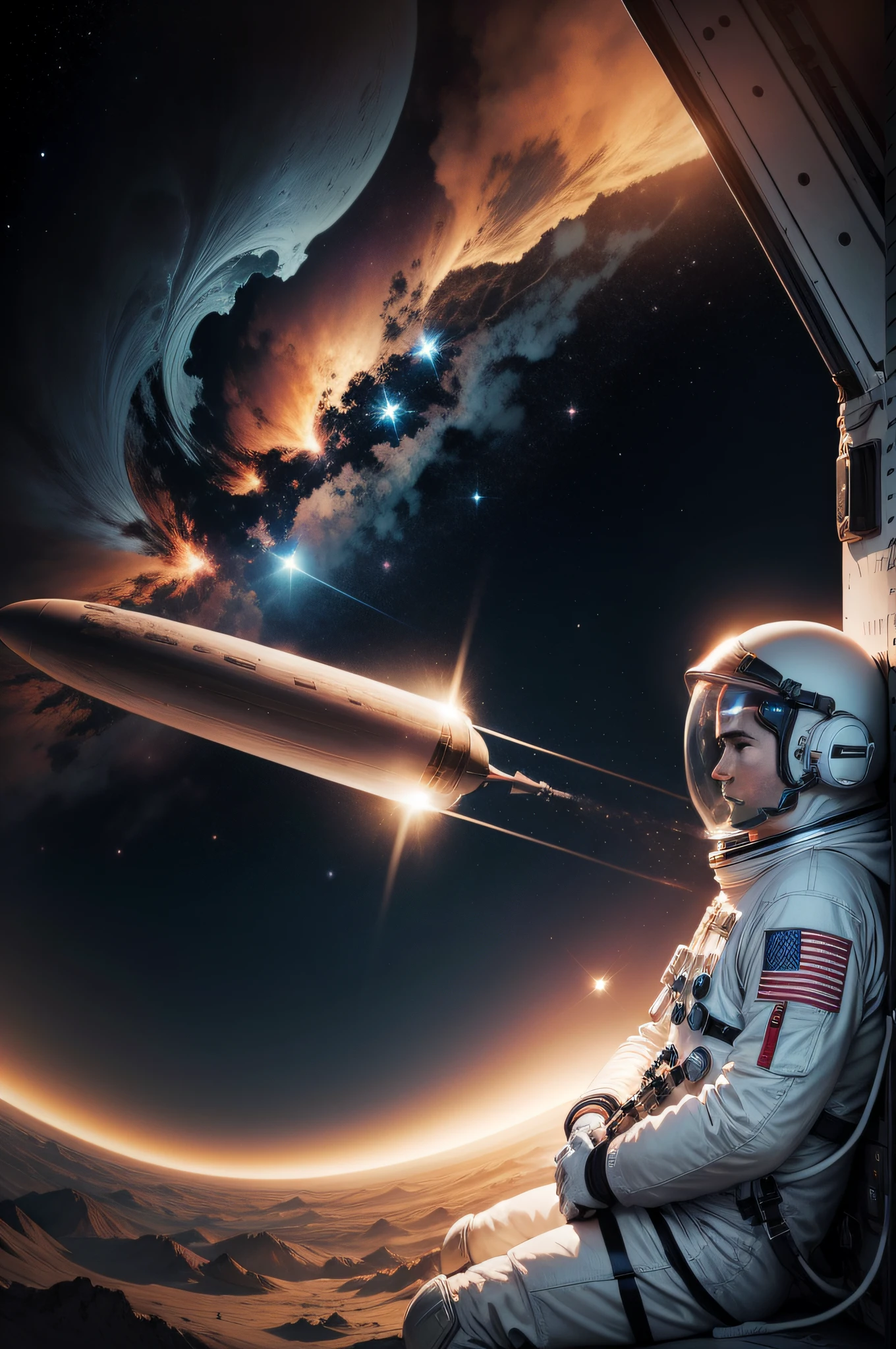 Astronauta Canva con fondo blanco