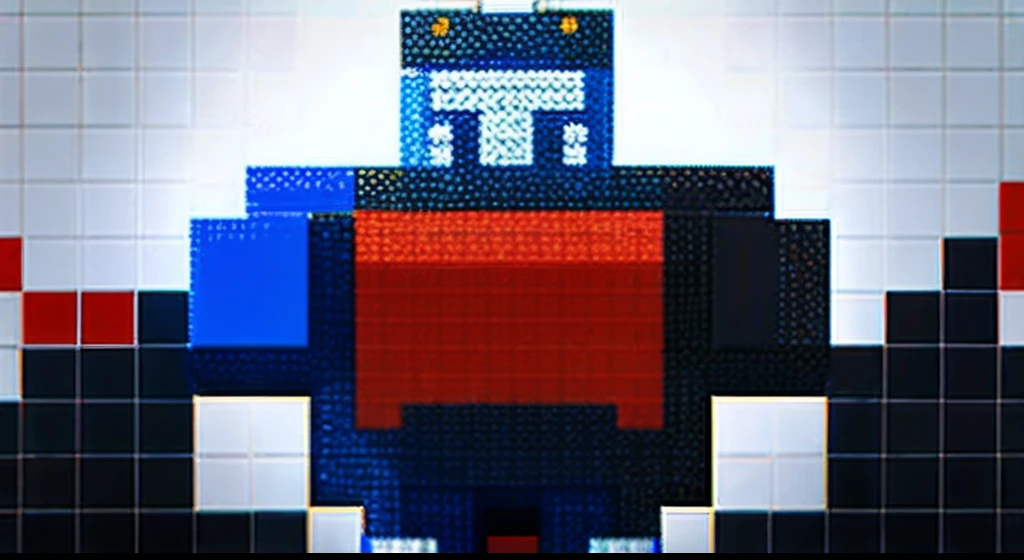 pixel game，character  design，Transformers robots，Optimus Prime， Pixel art #pixelart，super-fine