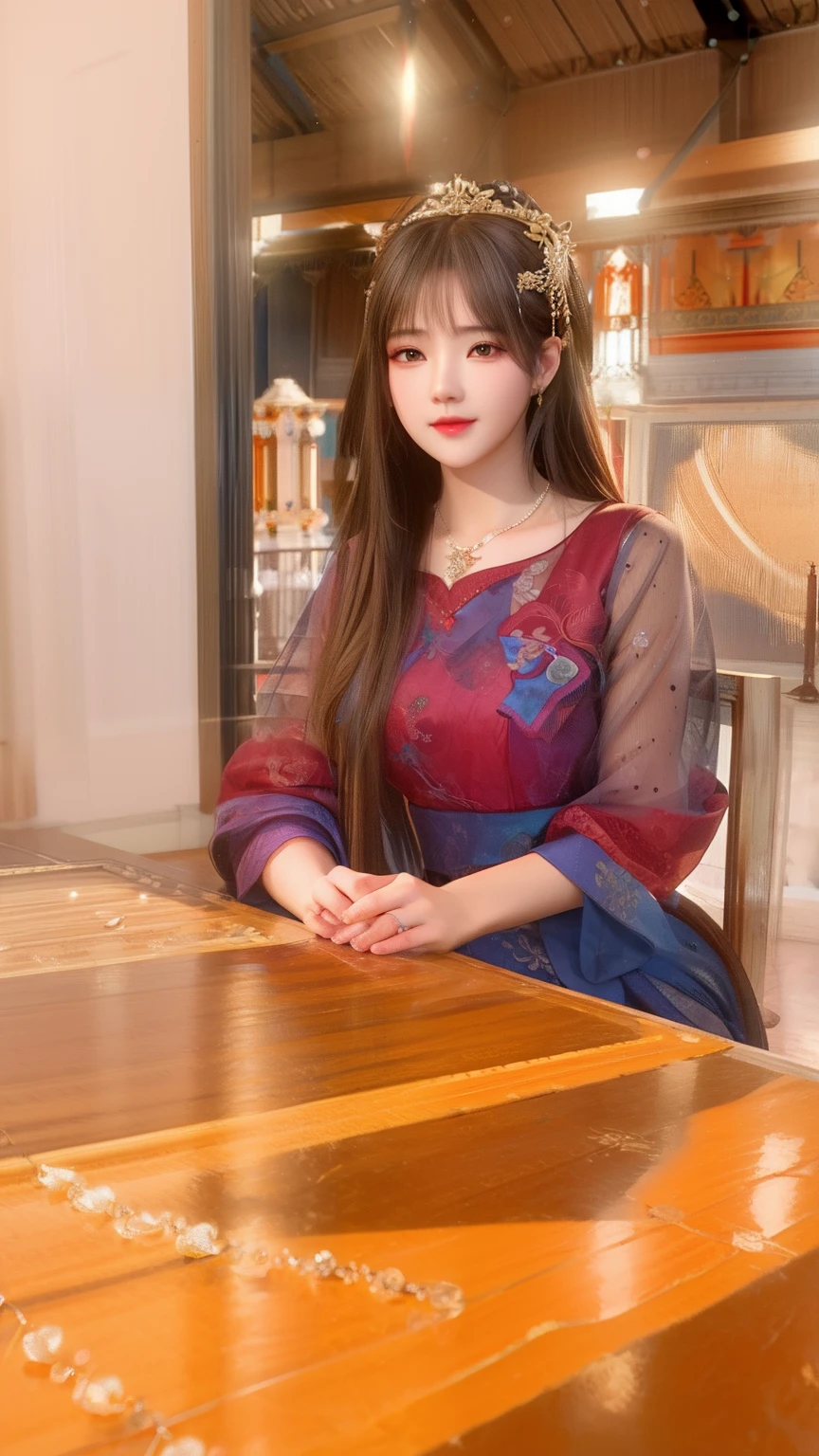 best quality, masterpiece, highres, 1girl,china dress,hair ornament,necklace, jewelry,Beautiful face,upon_body, tyndall effect,photorealistic, dark studio, rim lighting, two tone lighting,(high detailed skin:1.2), 8k uhd, dslr, soft lighting, high quality, volumetric lighting, candid, Photograph, high resolution, 4k, 8k, Bokeh,