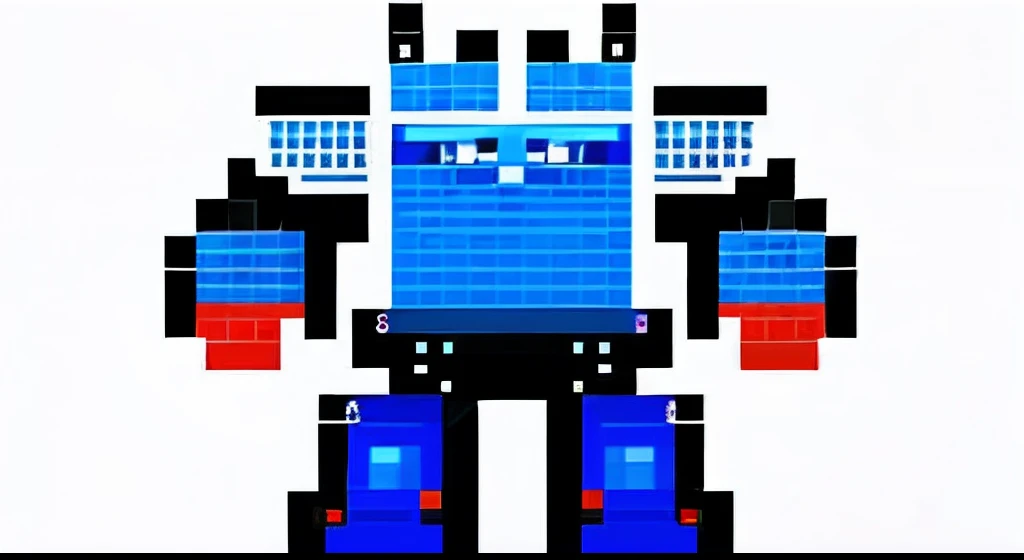 pixel game,character design,Transformers robots,Optimus Prime, Pixel art #pixelart,super-fine