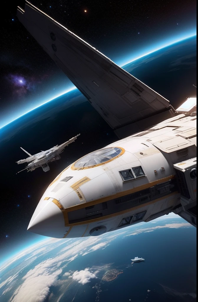 8K, Pizza-type spacecraft、spaceships、A space station、StarWars