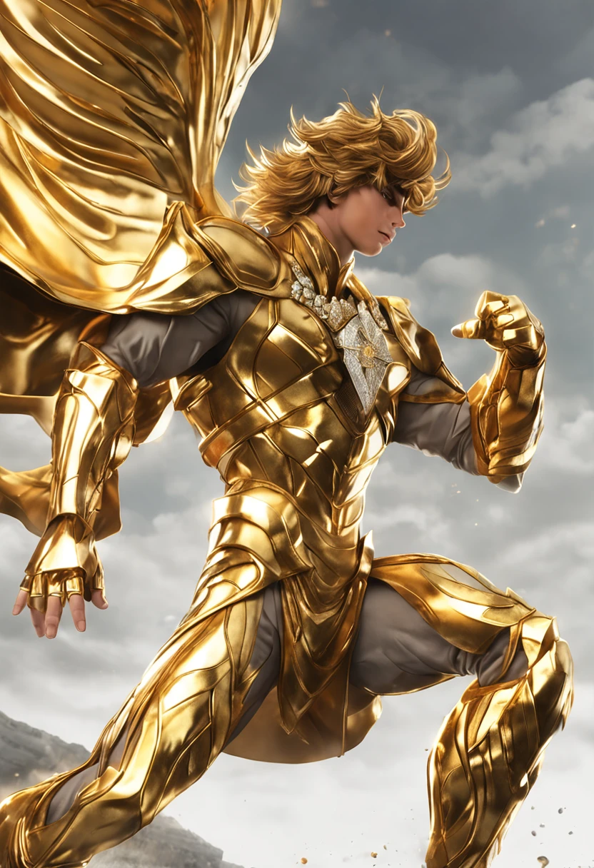 saint seiya, a boy wearing gold cloth