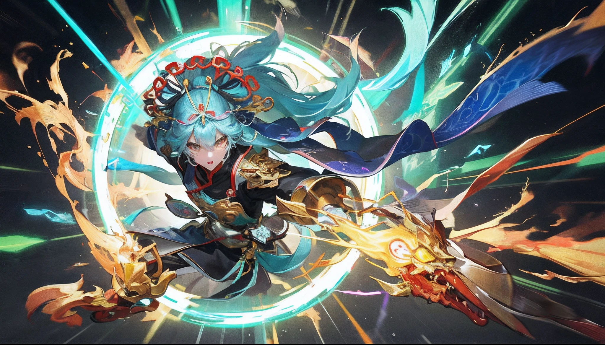 tmasterpiece,Super cool Chinese zodiac dragon,,holographic projections,dynamic blur,Random light effects,Unstable spreading lightning magic,Impeccable,Need,A high resolution,Best Picture Quality
