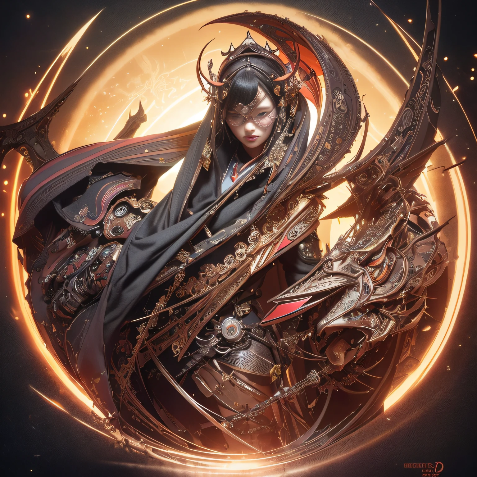laughing out loud, Wire cybernetic implant, In the style of Adrian Geny Esao Andrews Jenny Savile, Surrealist Dark Art James Jean Takato Yamamoto and Brii Sienkiewicz, Trending on ArtStation, Sharp Focus, studio photo, Intricate details, Highly detailed, By Greg Rutkowski, intricate face details, TM Ninja, TM Samurai, Poster style, icons, Vibrant colors, Vector style, Digital Art, 4K, Intricate details, charmed, Professionally made, Beautiful vector illustration, 12K resolution, 。.3D, All characters in detailed full-body, Highly detailed, Vibrant, Ultra High Quality, Hyper-Realism, Photorealism, Octane Render]