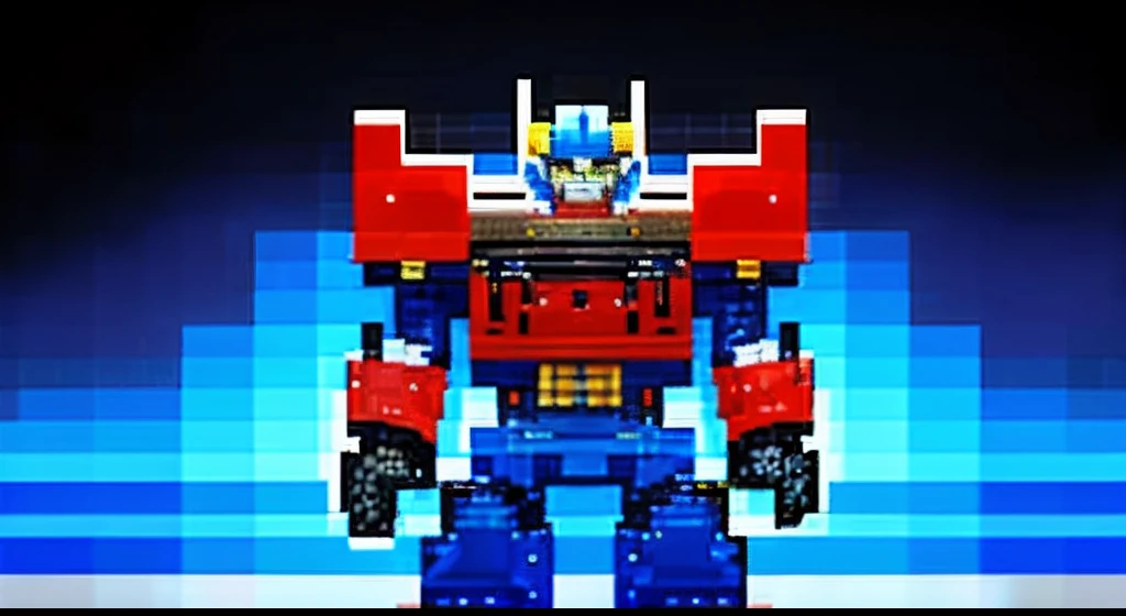 pixel game,character design,Transformers robots,Optimus Prime, Pixel art #pixelart,super-fine