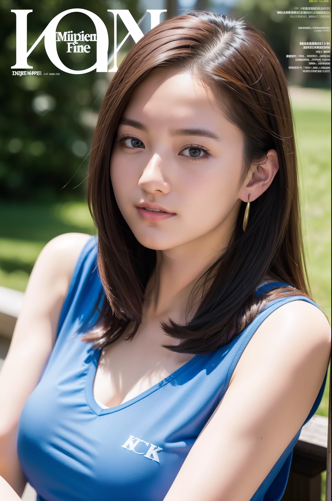 JK Maiden，Campus magazine cover，8K，high qulity，super-fine