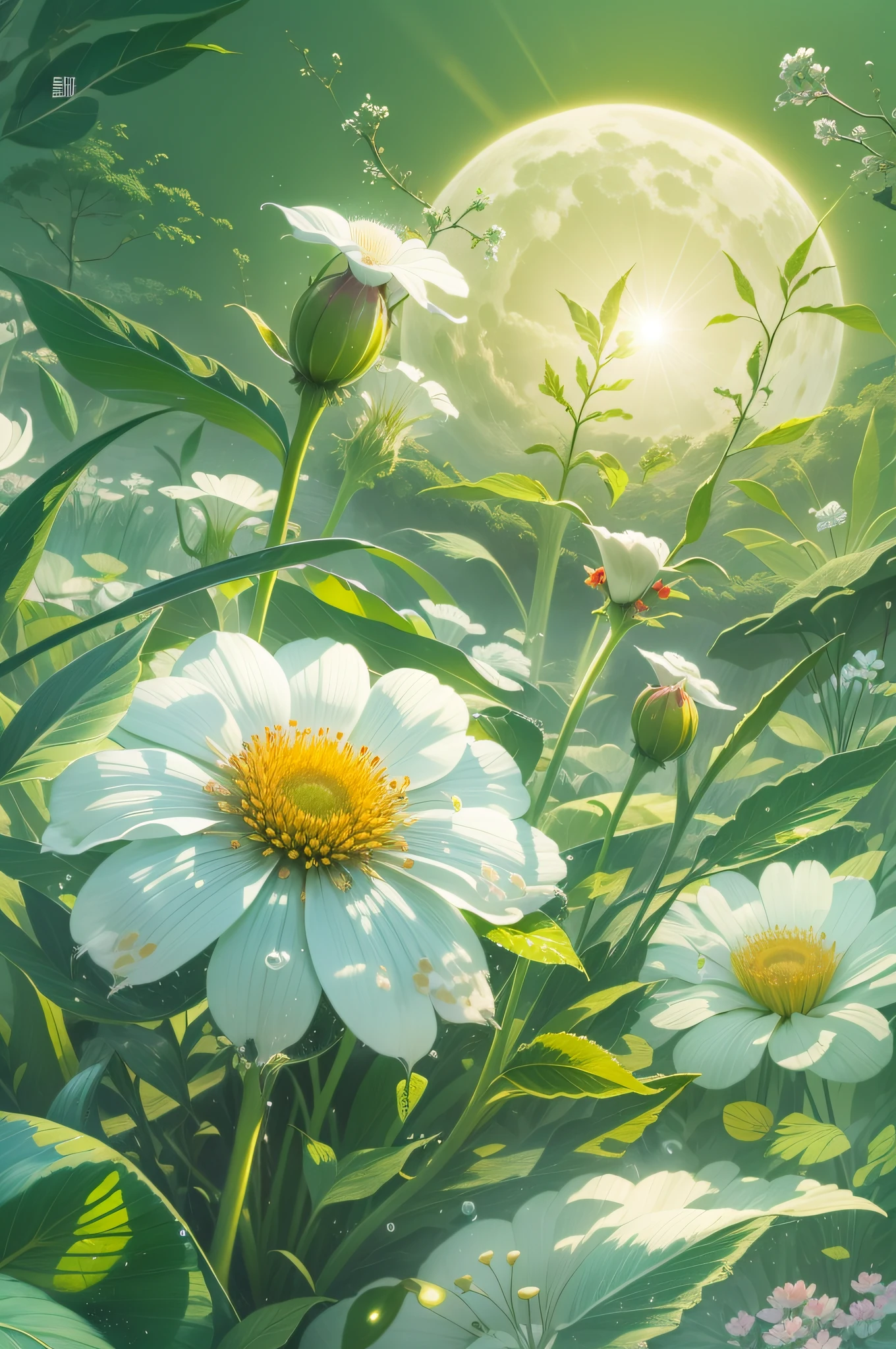Lu,夏天,morning,dew,White dew solar term,illustration,Meitu,8K quality